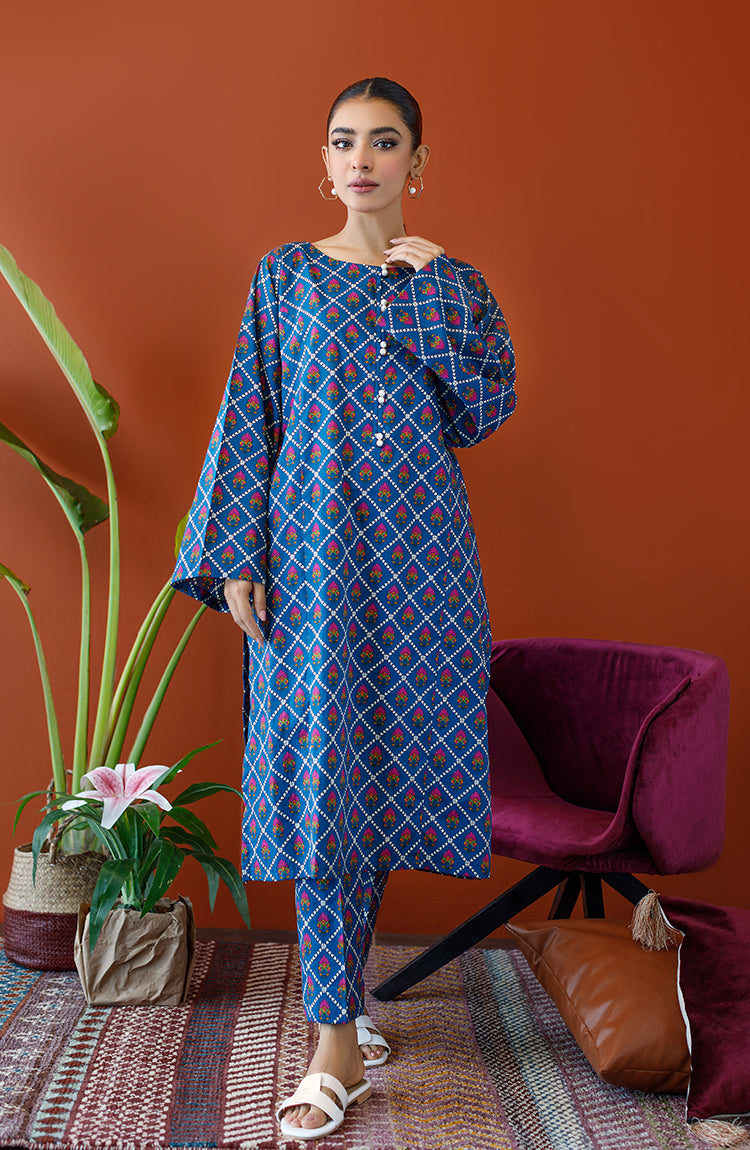NRDS-23-134/S BLUE CAMBRIC Women READY TO WEAR SHIRT PANTS