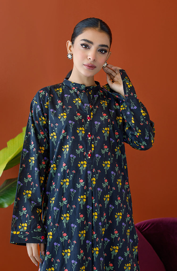 NRDS-23-136/S BLACK CAMBRIC Women READY TO WEAR SHIRT PANTS