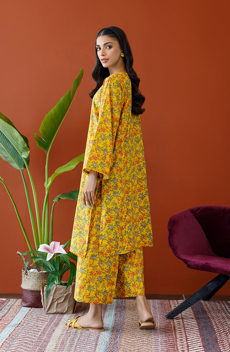 NRDS-23-141/U YELLOW CAMBRIC Women UNSTITCHED SHIRT PANTS