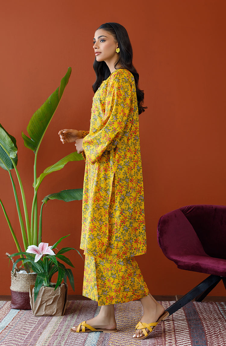NRDS-23-141/U YELLOW CAMBRIC Women UNSTITCHED SHIRT PANTS
