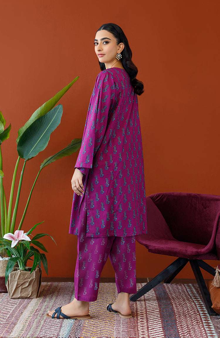 NRDS-23-155/U MAGENTA COTTON SLUB Women UNSTITCHED SHIRT PANTS