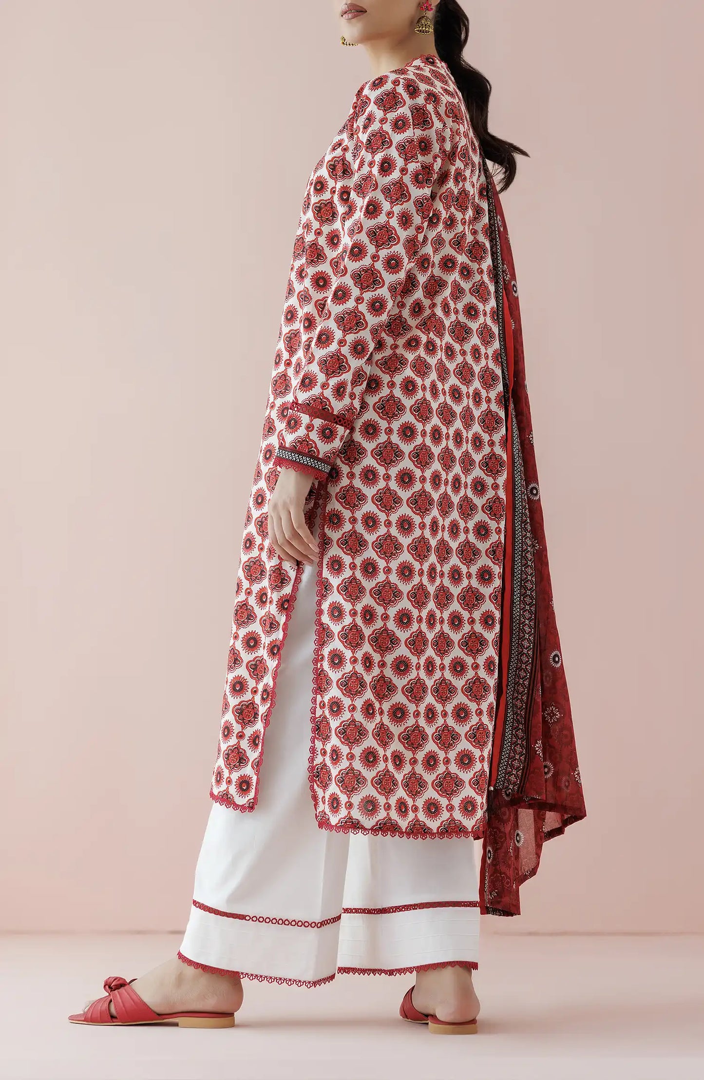 OTL-24-158 LAWN Women STITCHED SHIRT DUPATTA PANTS