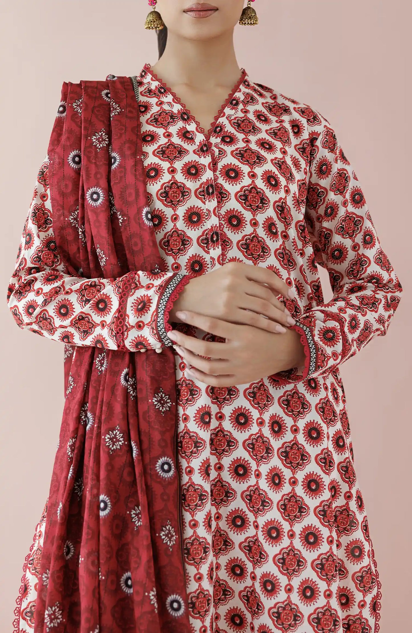 OTL-24-158 LAWN Women STITCHED SHIRT DUPATTA PANTS