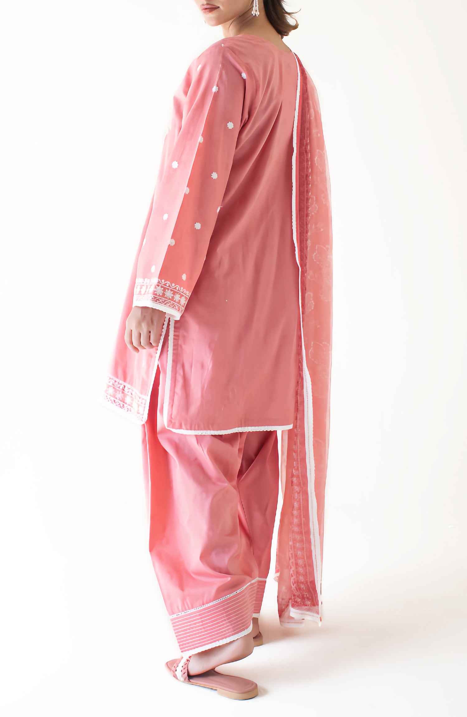 Stitched Embroidered Shirt Dupatta & Pant - 3 Piece - OTL-24-252