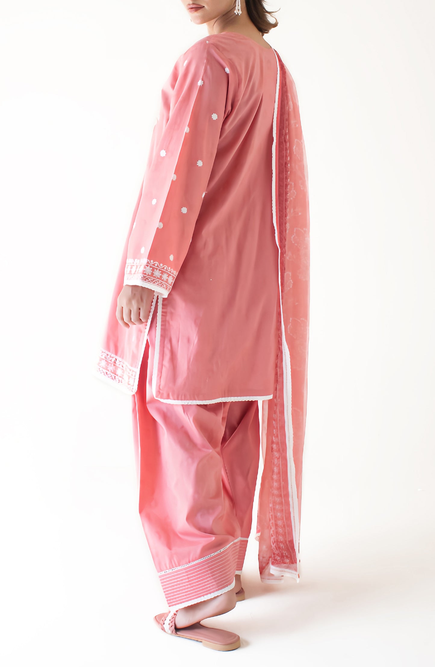 Stitched Embroidered Shirt Dupatta & Pant - 3 Piece - OTL-24-252