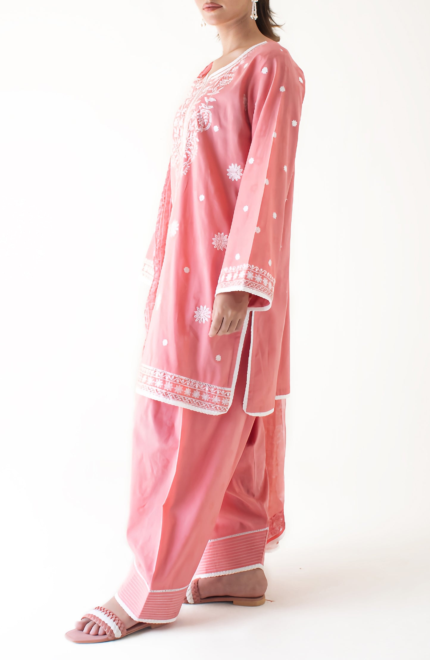 Stitched Embroidered Shirt Dupatta & Pant - 3 Piece - OTL-24-252