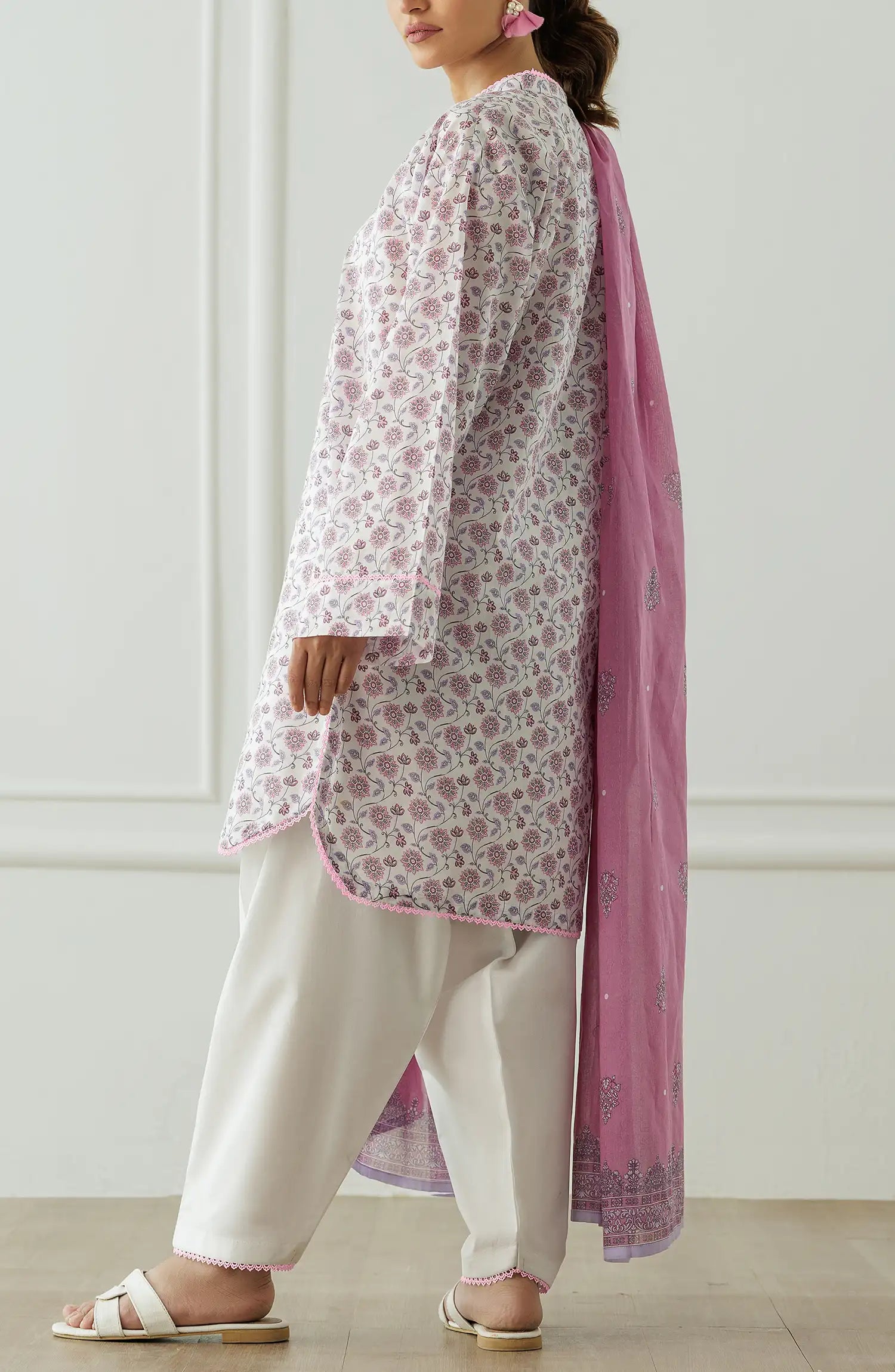 Stitched Printed Shirt Dupatta & Pant - 3 Piece - OTL-25-001