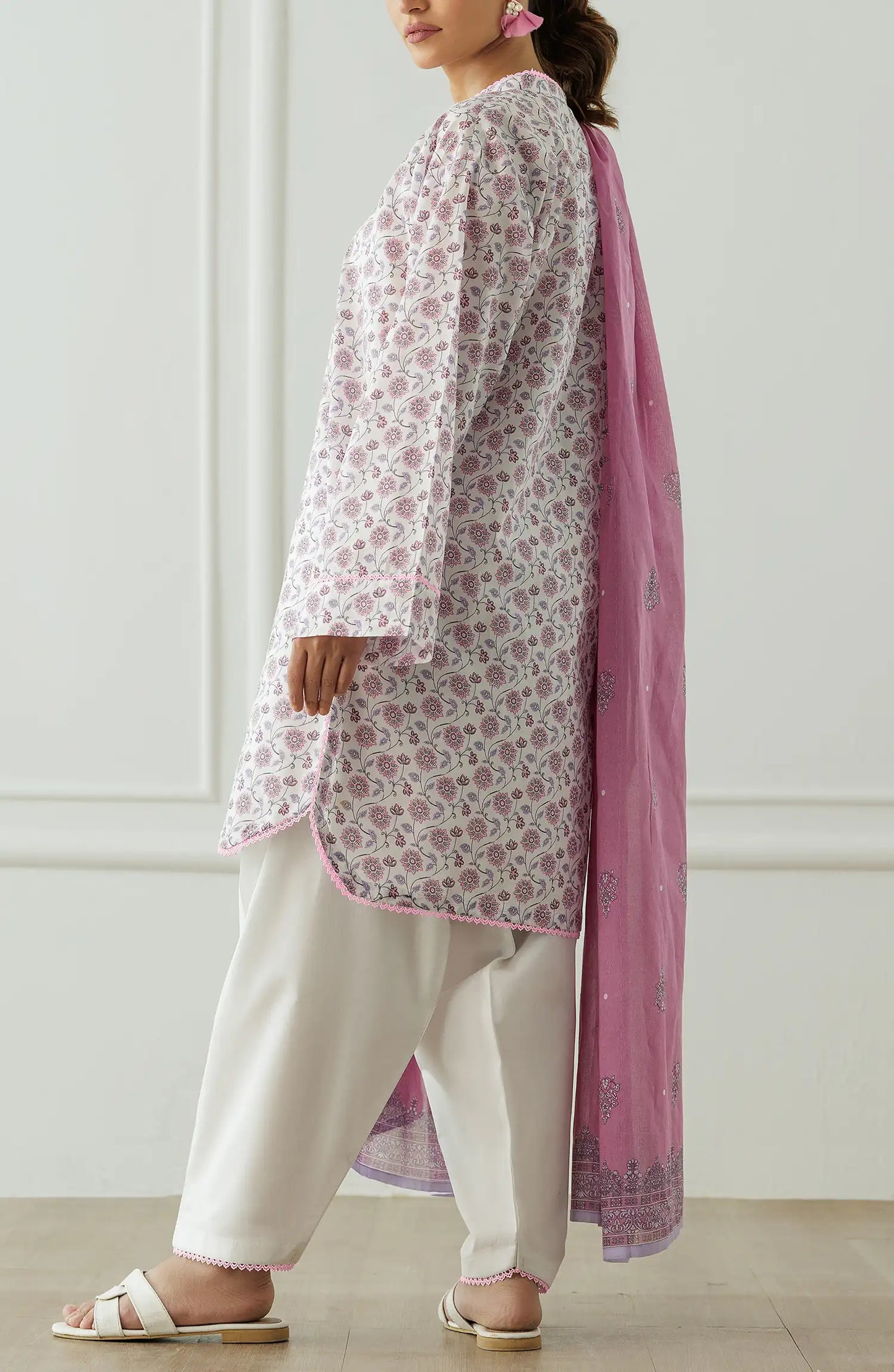 Stitched Printed Shirt Dupatta & Pant - 3 Piece - OTL-25-001