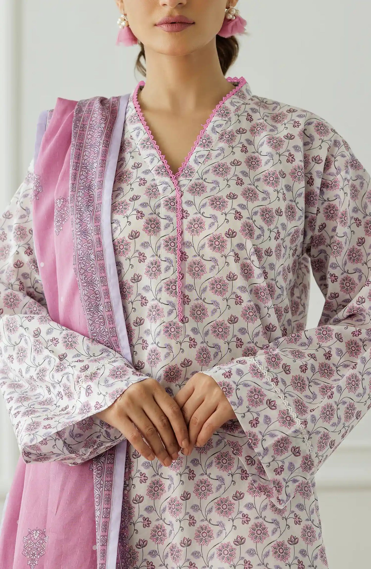 Stitched Printed Shirt Dupatta & Pant - 3 Piece - OTL-25-001