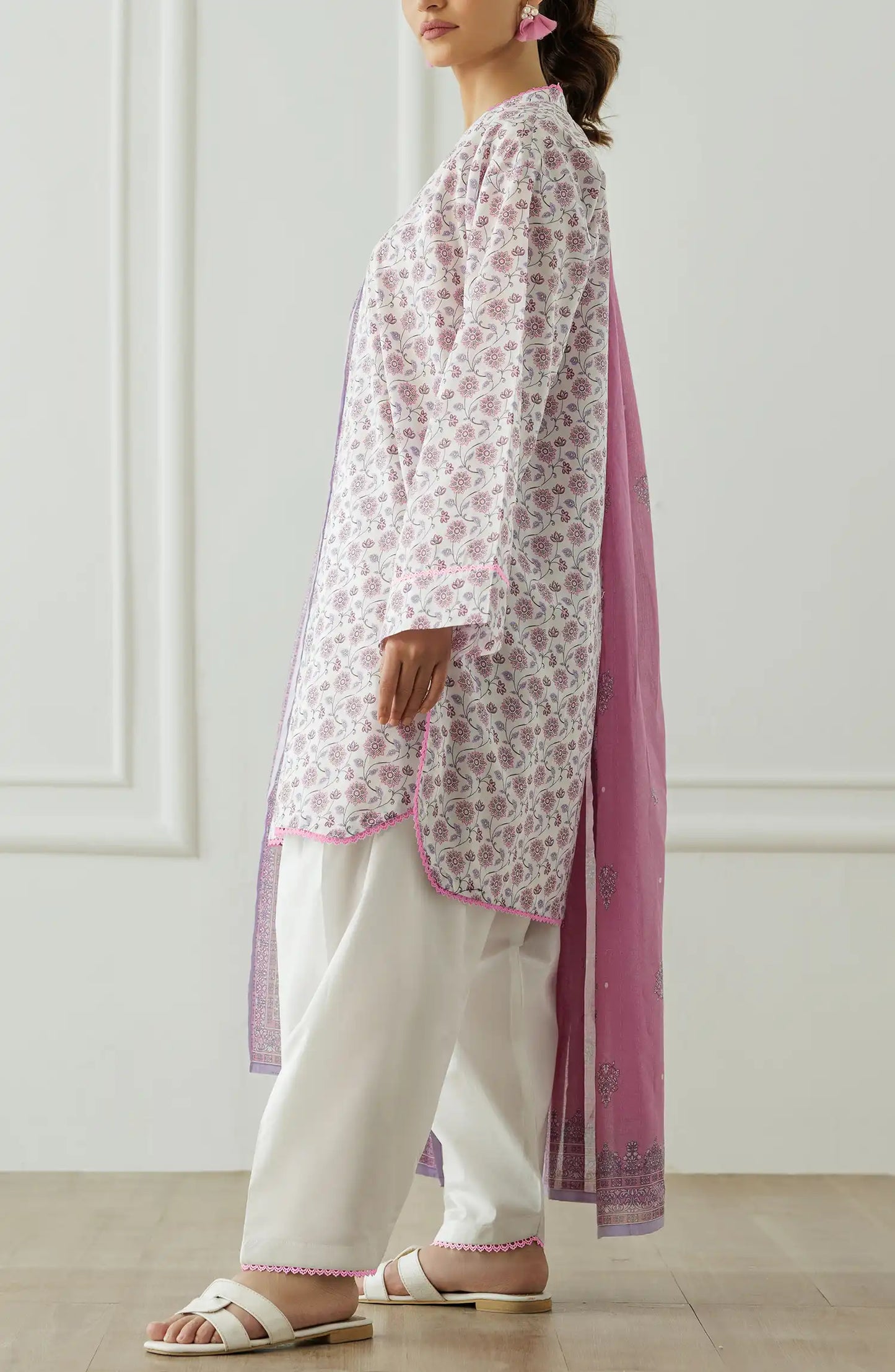 Stitched Printed Shirt Dupatta & Pant - 3 Piece - OTL-25-001