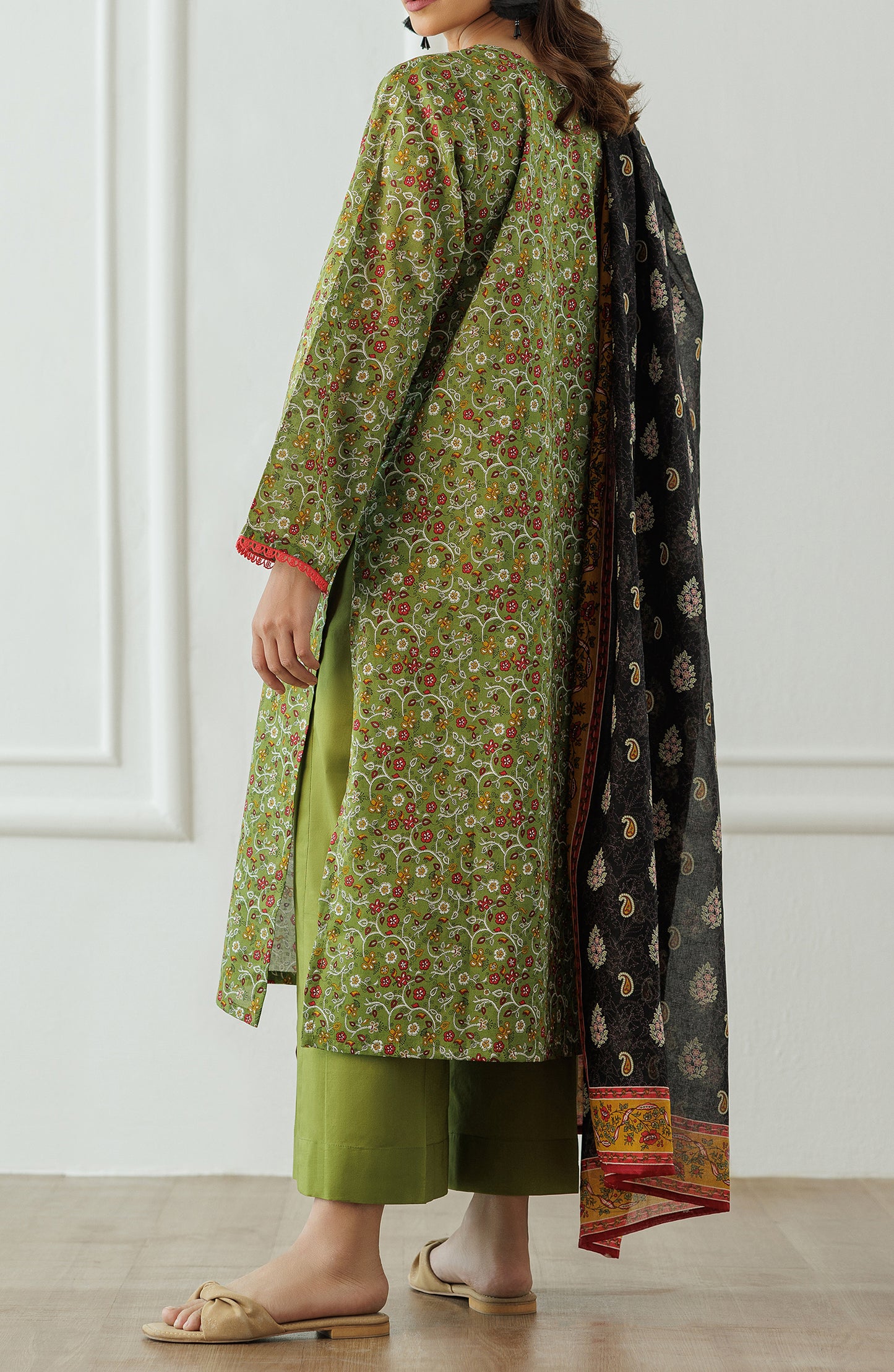 Stitched Printed Shirt Dupatta & Pant - 3 Piece - OTL-25-002