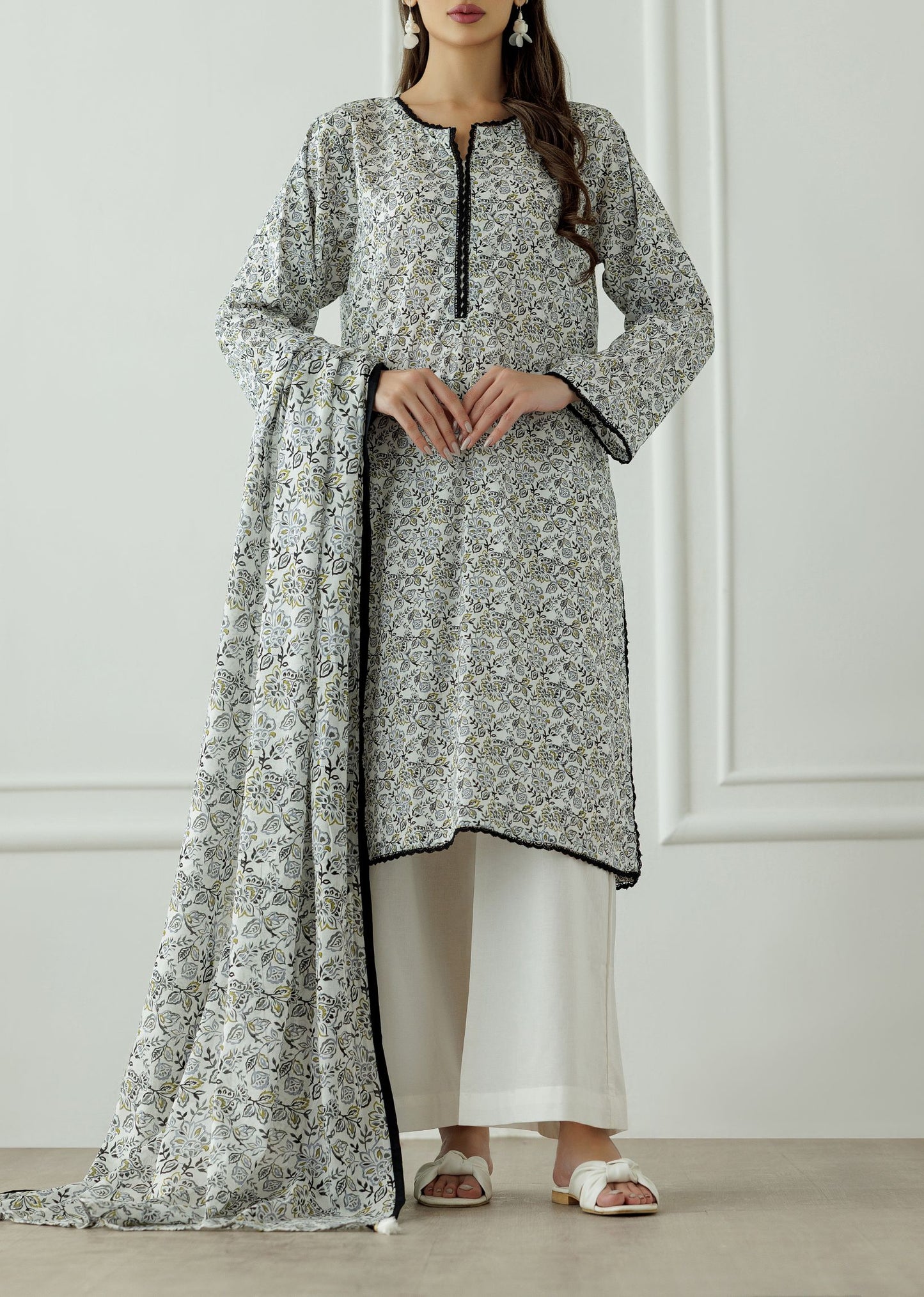 Stitched Printed Shirt Dupatta & Pant - 3 Piece - OTL-25-003-s2