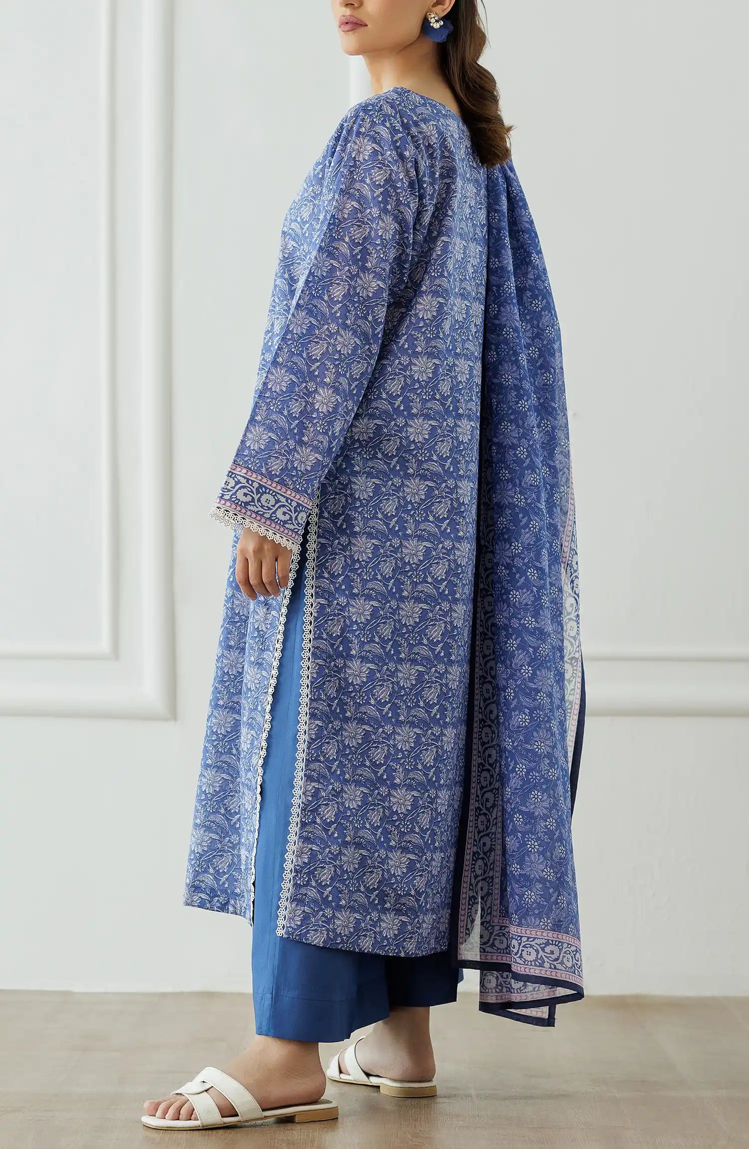 Stitched Printed Shirt Dupatta & Pant - 3 Piece - OTL-25-006