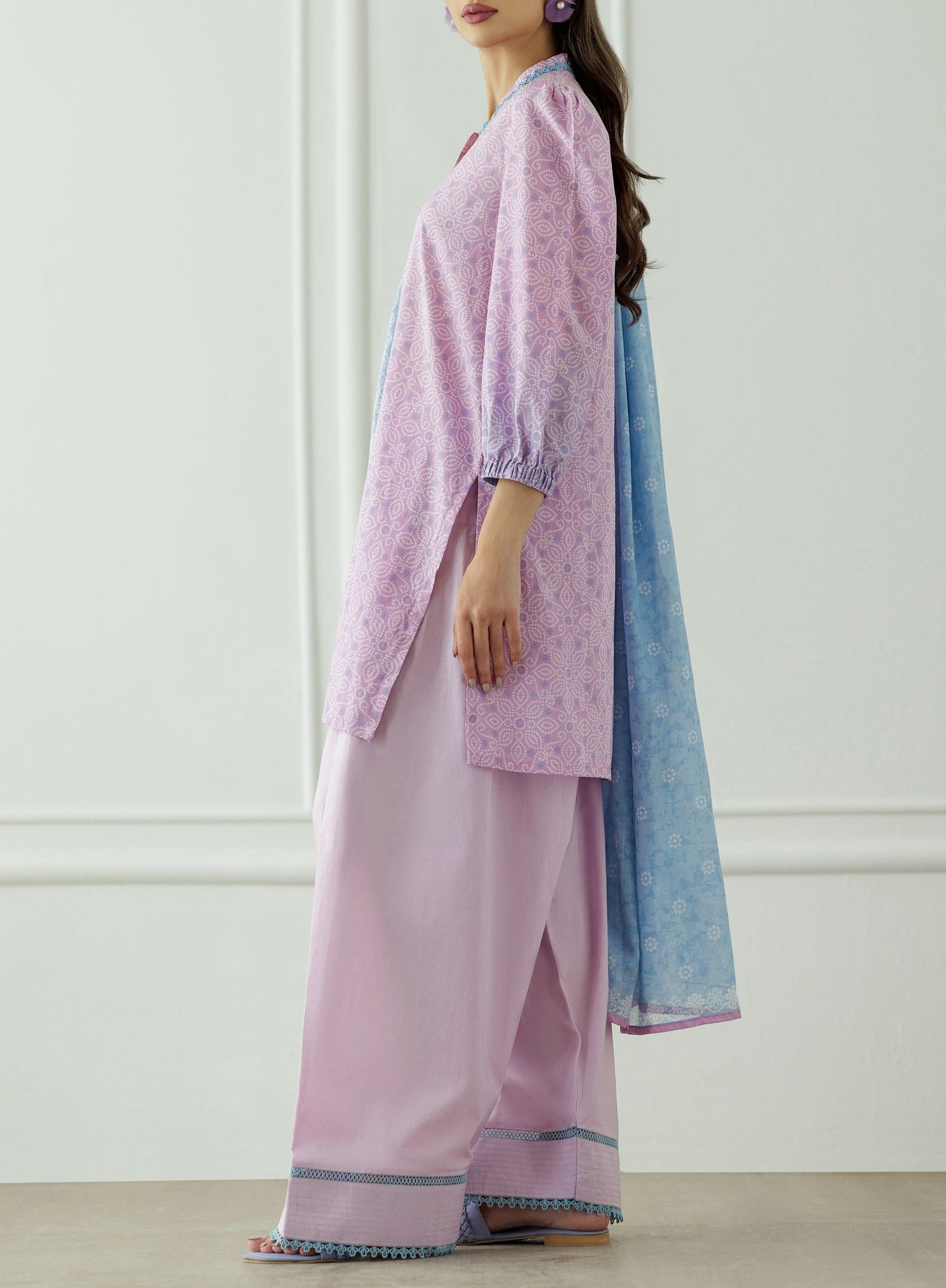 Stitched Printed Shirt Dupatta & Pant - 3 Piece - OTL-25-008