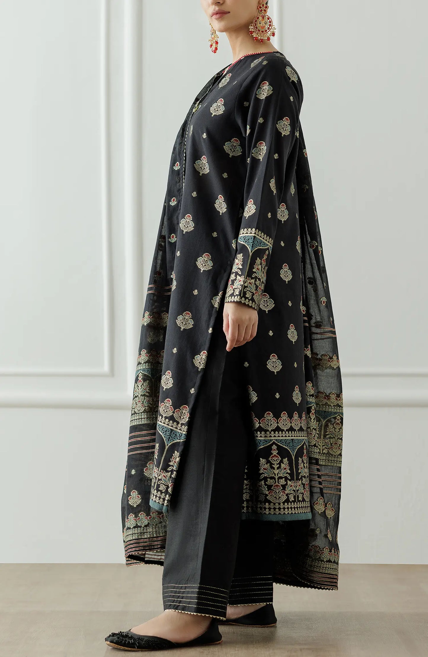 Stitched Printed Shirt Dupatta & Pant - 3 Piece - OTL-25-010