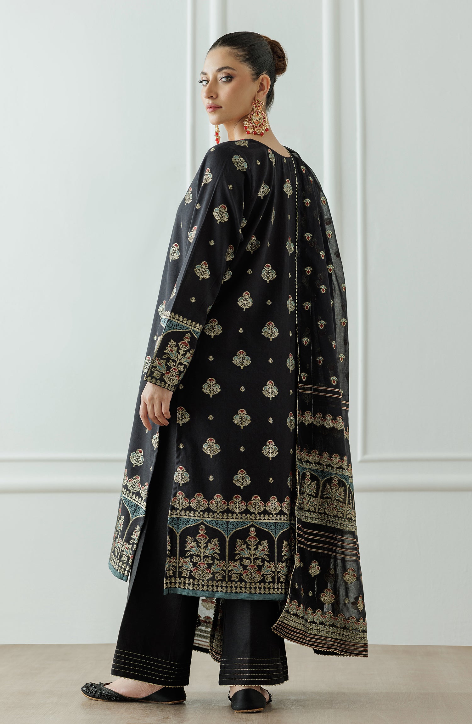 Unstitched Printed Shirt Dupatta & Pant - 3 Piece - OTL-25-010