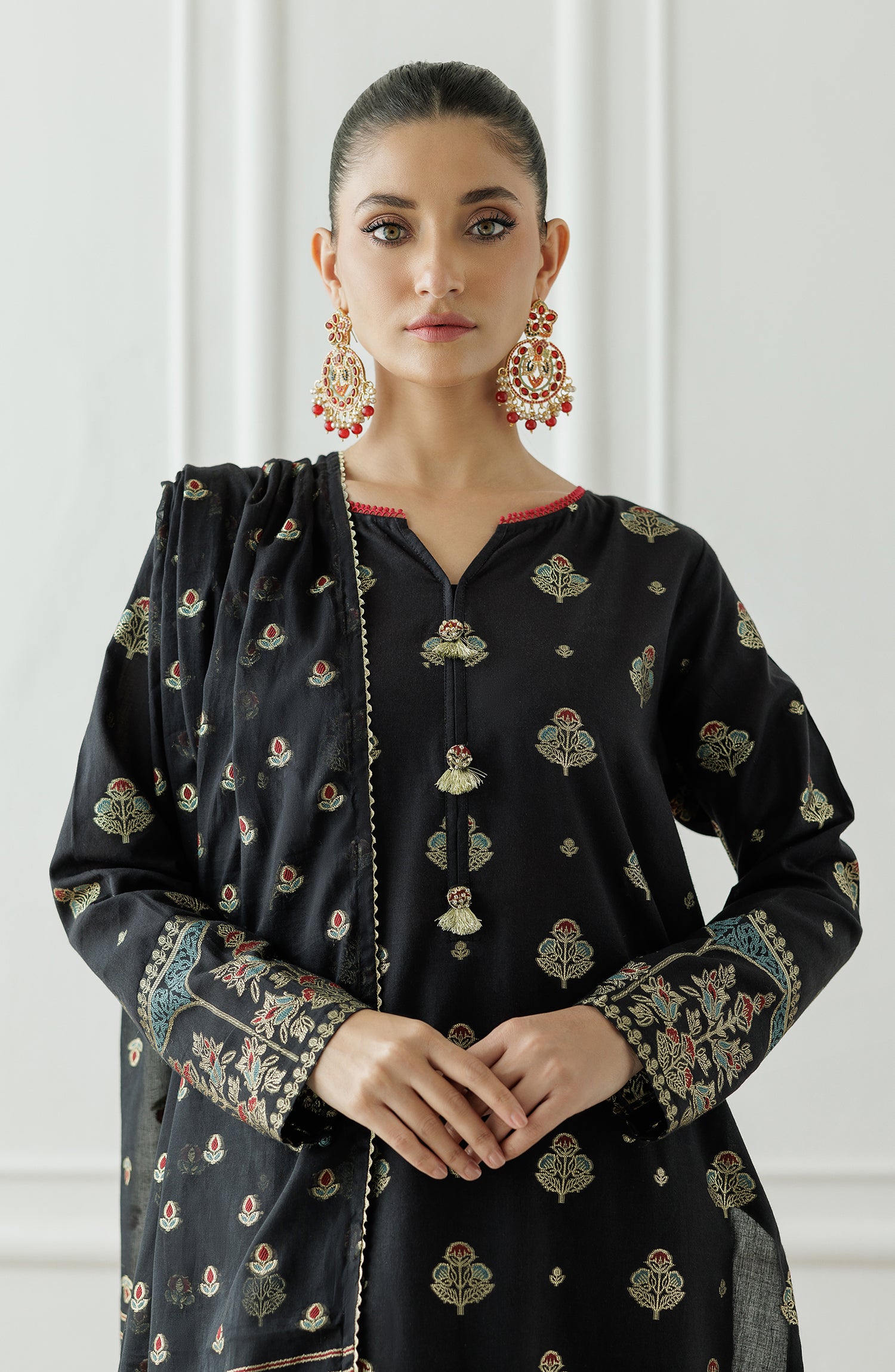 Unstitched Printed Shirt Dupatta & Pant - 3 Piece - OTL-25-010