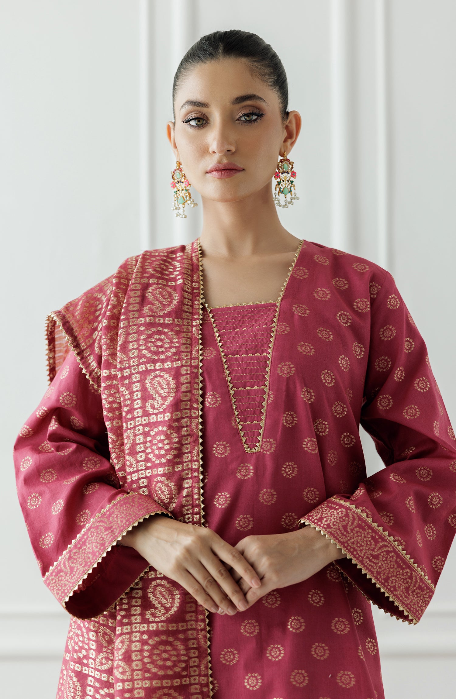 Unstitched Printed Shirt Dupatta & Pant - 3 Piece - OTL-25-011