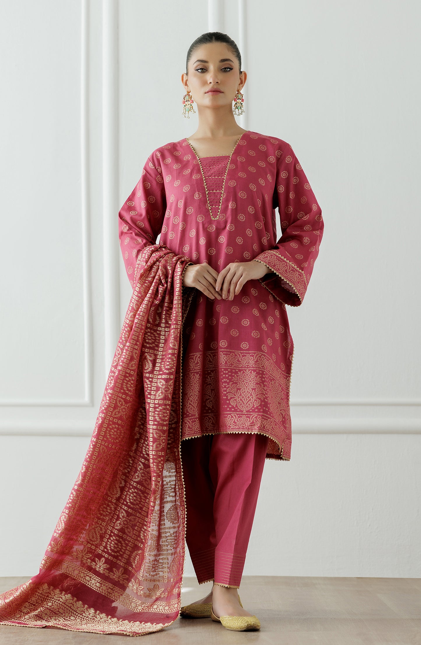 Unstitched Printed Shirt Dupatta & Pant - 3 Piece - OTL-25-011