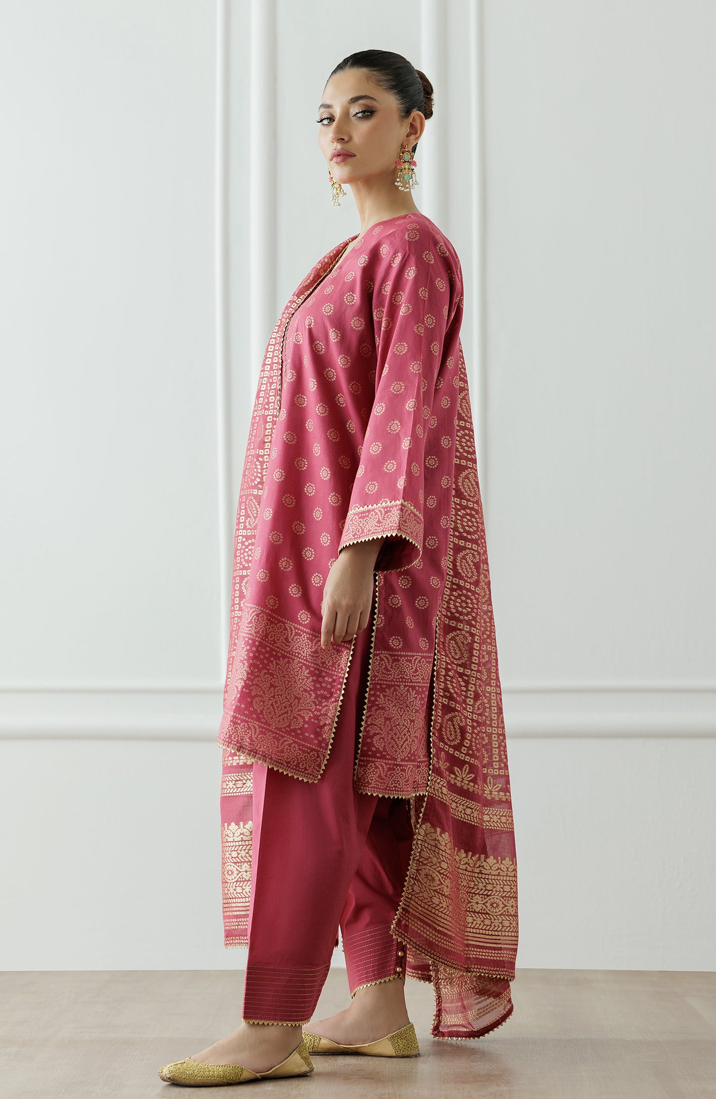 Unstitched Printed Shirt Dupatta & Pant - 3 Piece - OTL-25-011