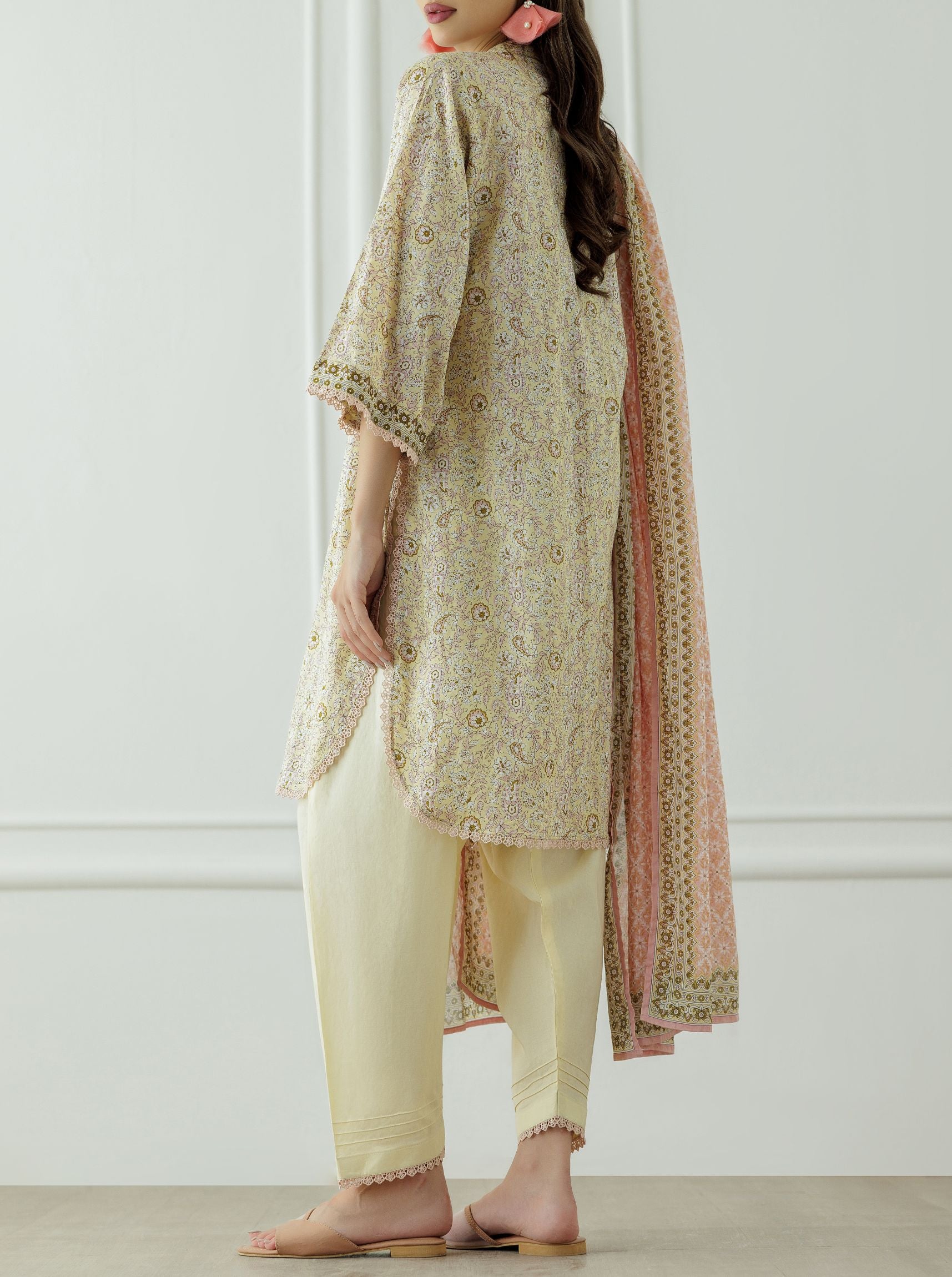 Stitched Printed Shirt Dupatta & Pant - 3 Piece - OTL-25-015-S2