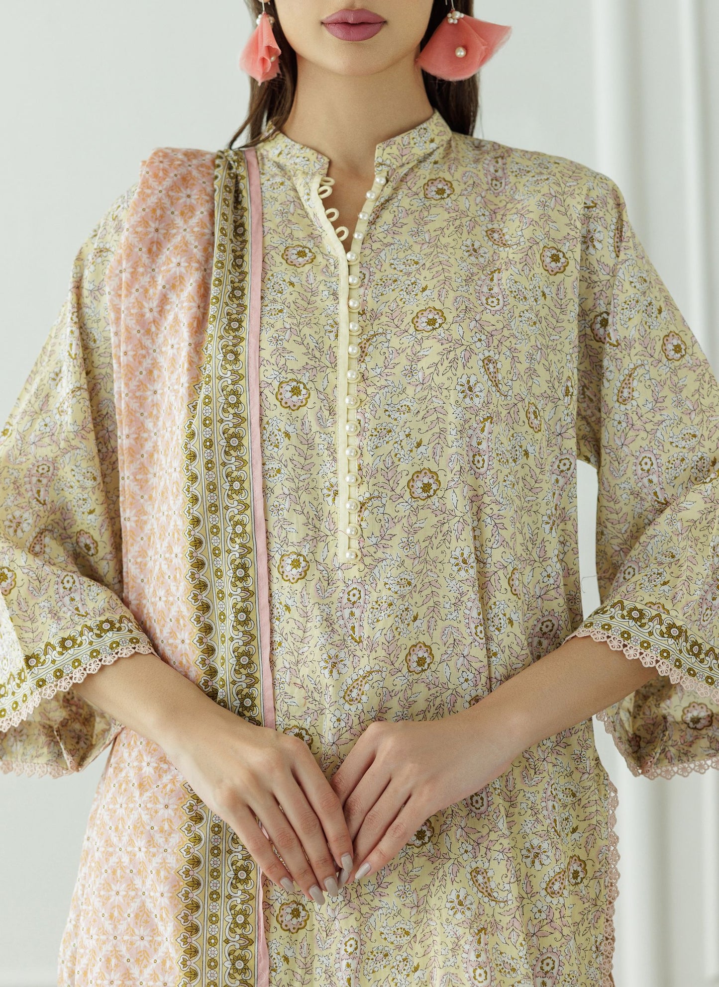 Stitched Printed Shirt Dupatta & Pant - 3 Piece - OTL-25-015-S2