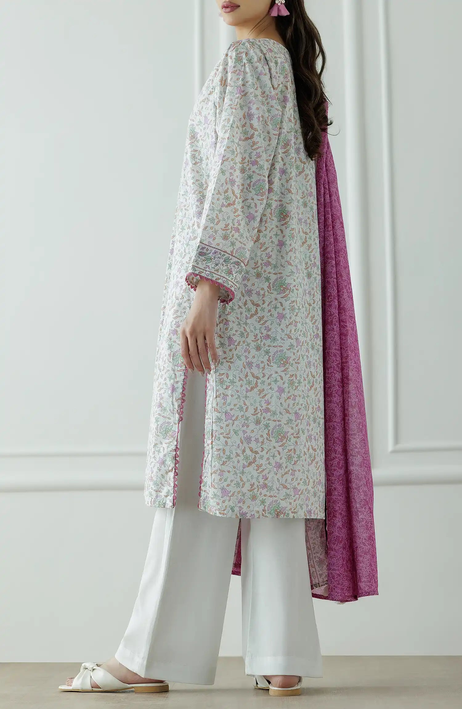 Stitched Printed Shirt Dupatta & Pant - 3 Piece - OTL-25-016/S2