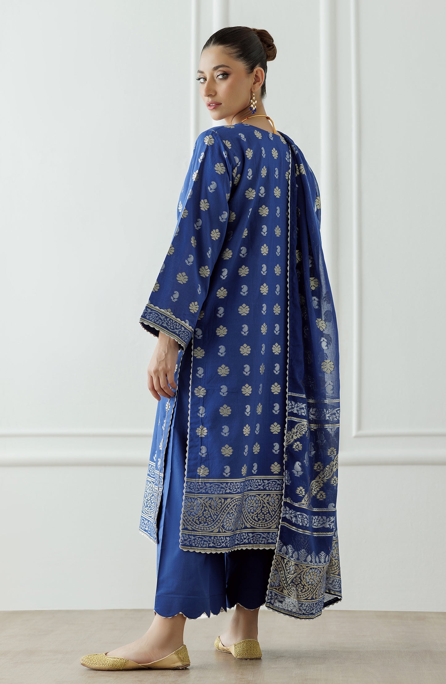 Unstitched Printed Shirt Dupatta & Pant - 3 Piece - OTL-25-047
