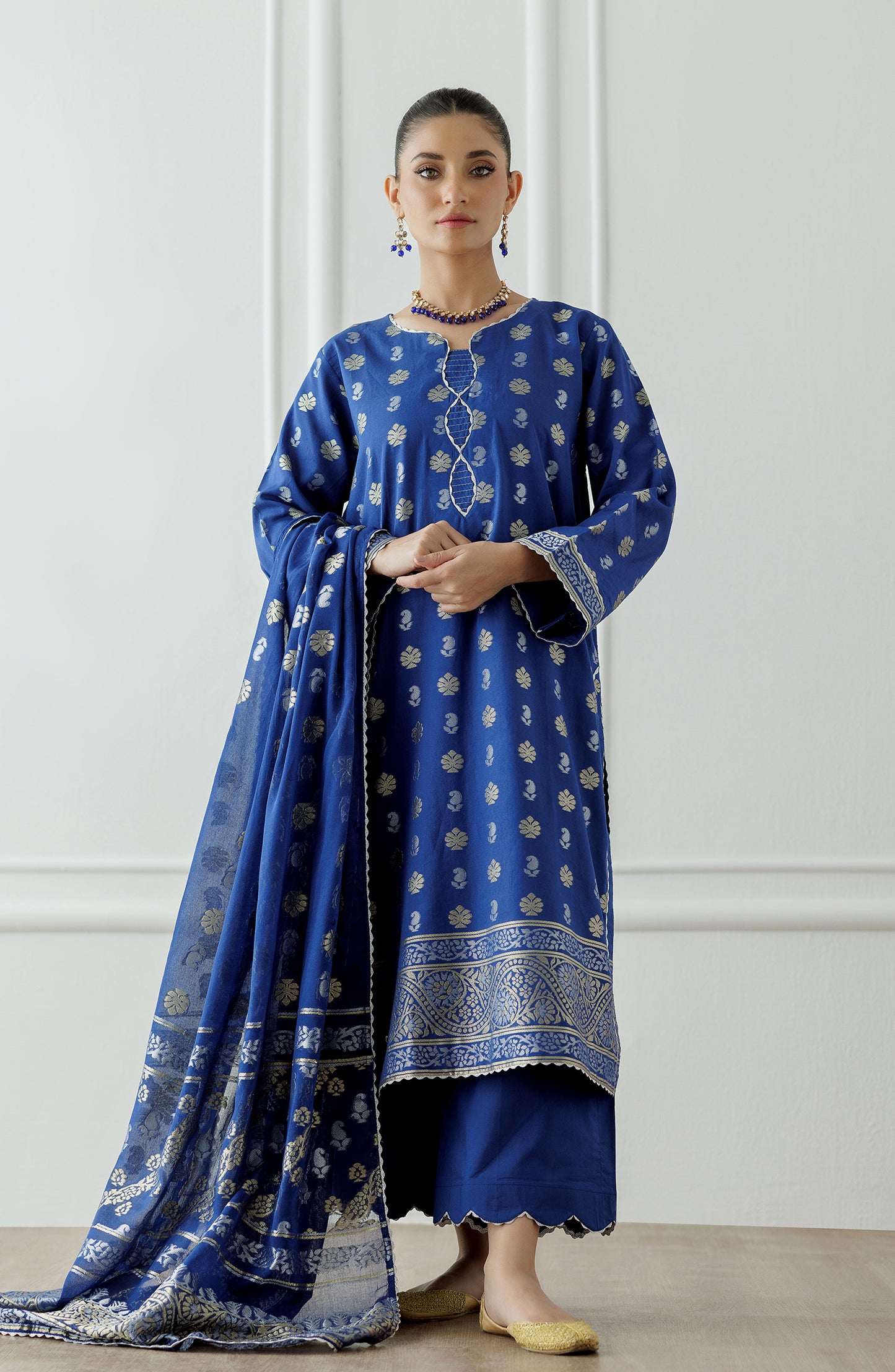 Unstitched Printed Shirt Dupatta & Pant - 3 Piece - OTL-25-047