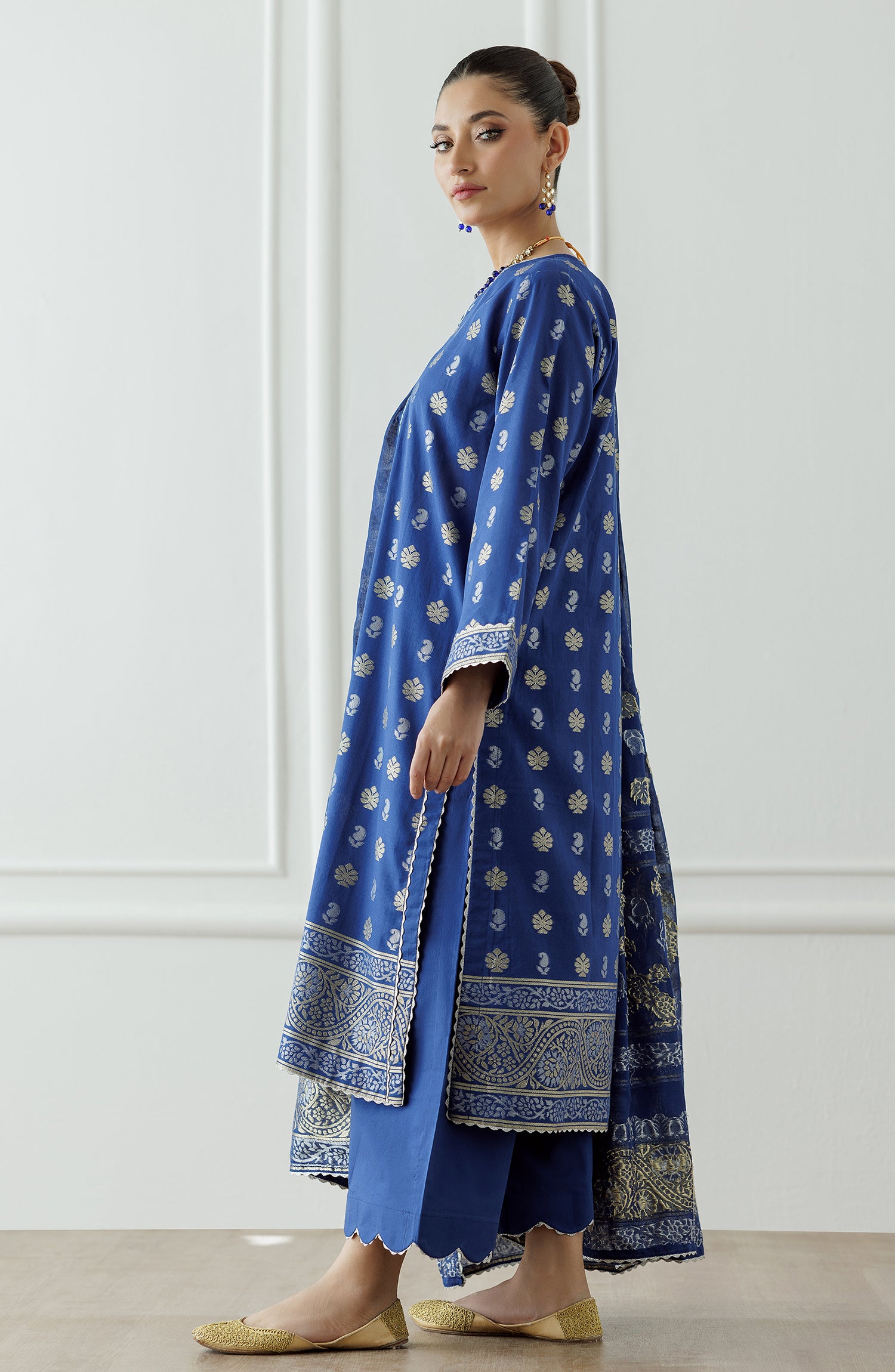 Unstitched Printed Shirt Dupatta & Pant - 3 Piece - OTL-25-047