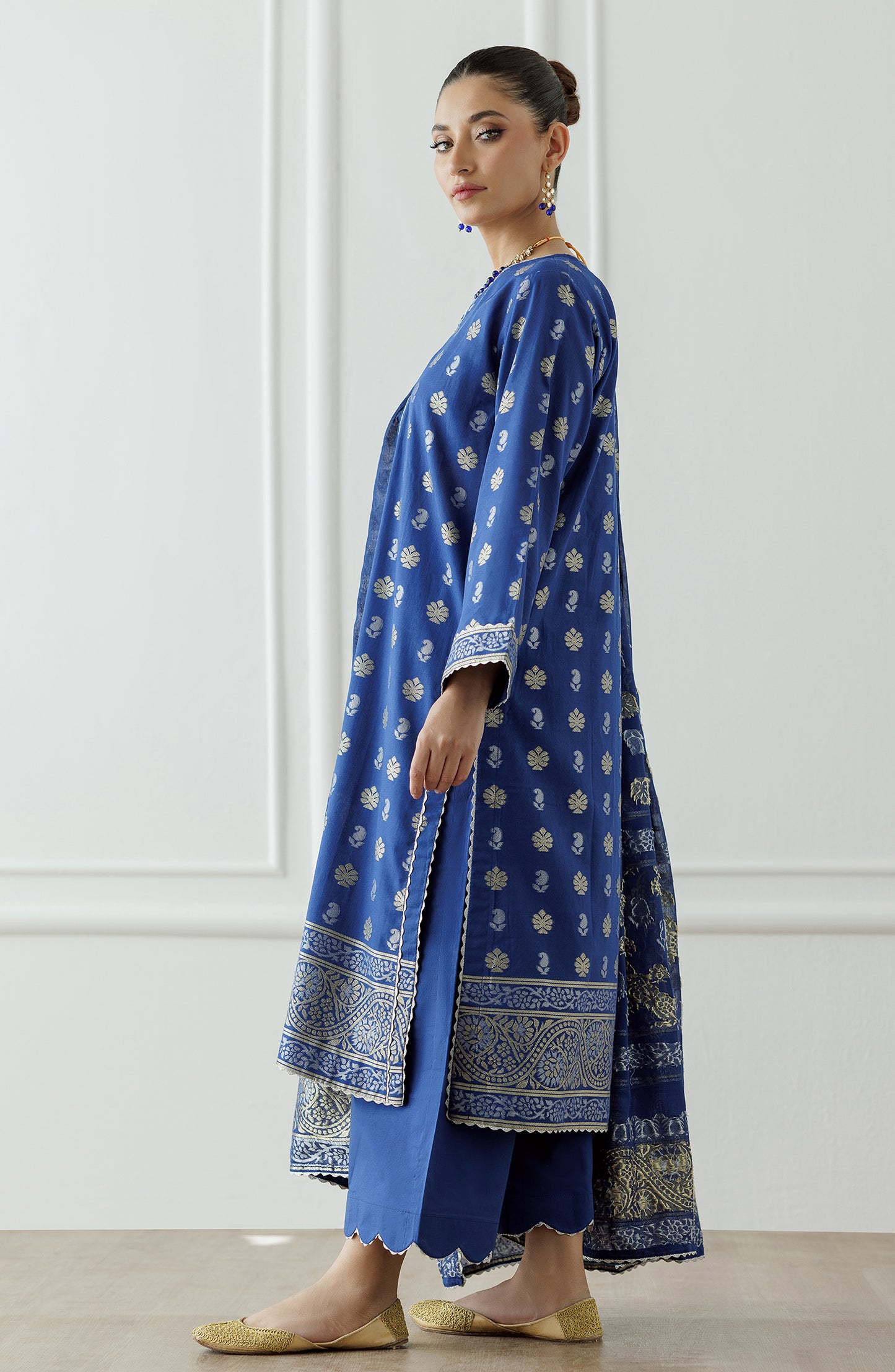 Unstitched Printed Shirt Dupatta & Pant - 3 Piece - OTL-25-047