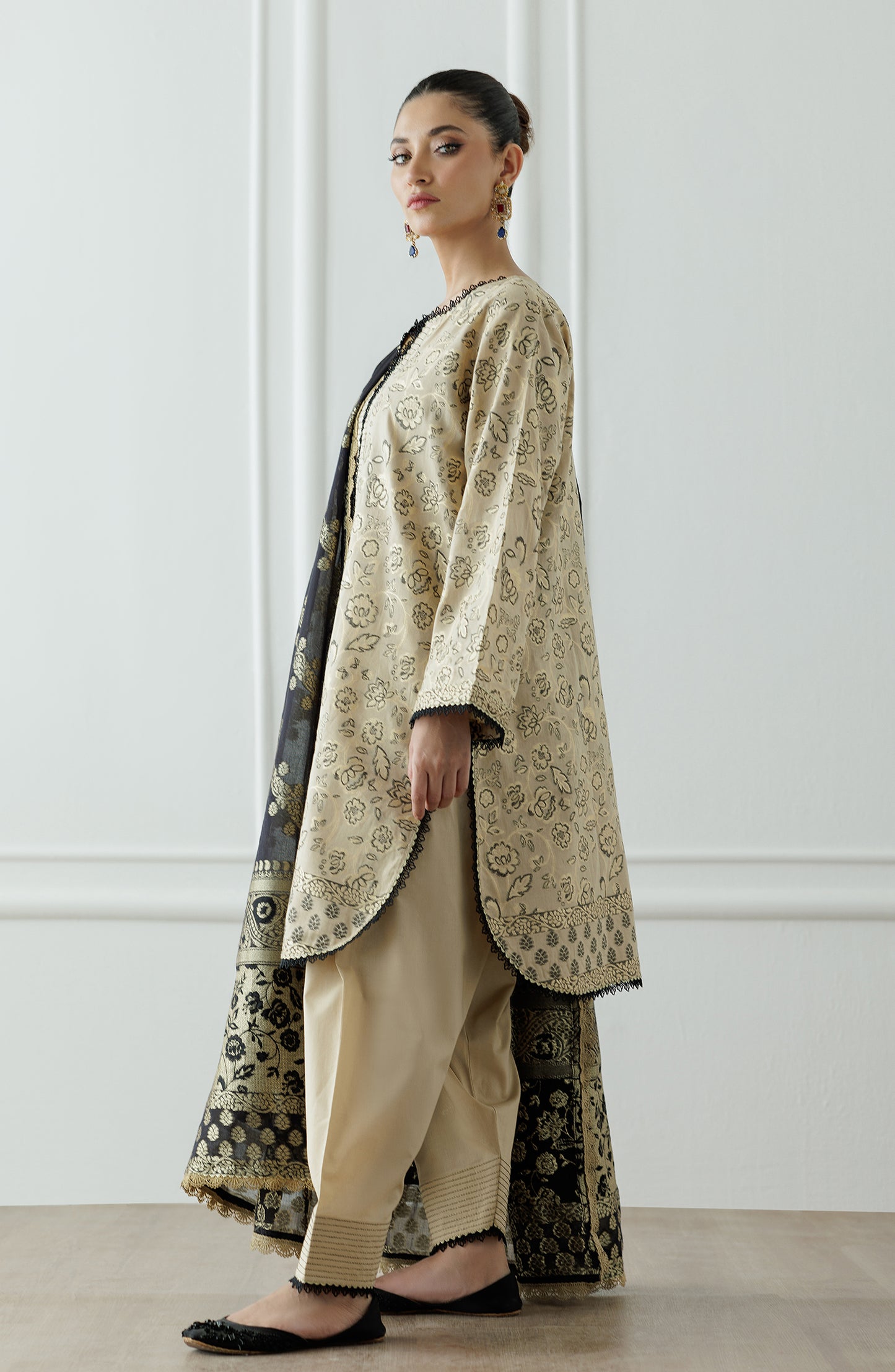 Unstitched Printed Shirt Dupatta & Pant - 3 Piece - OTL-25-110