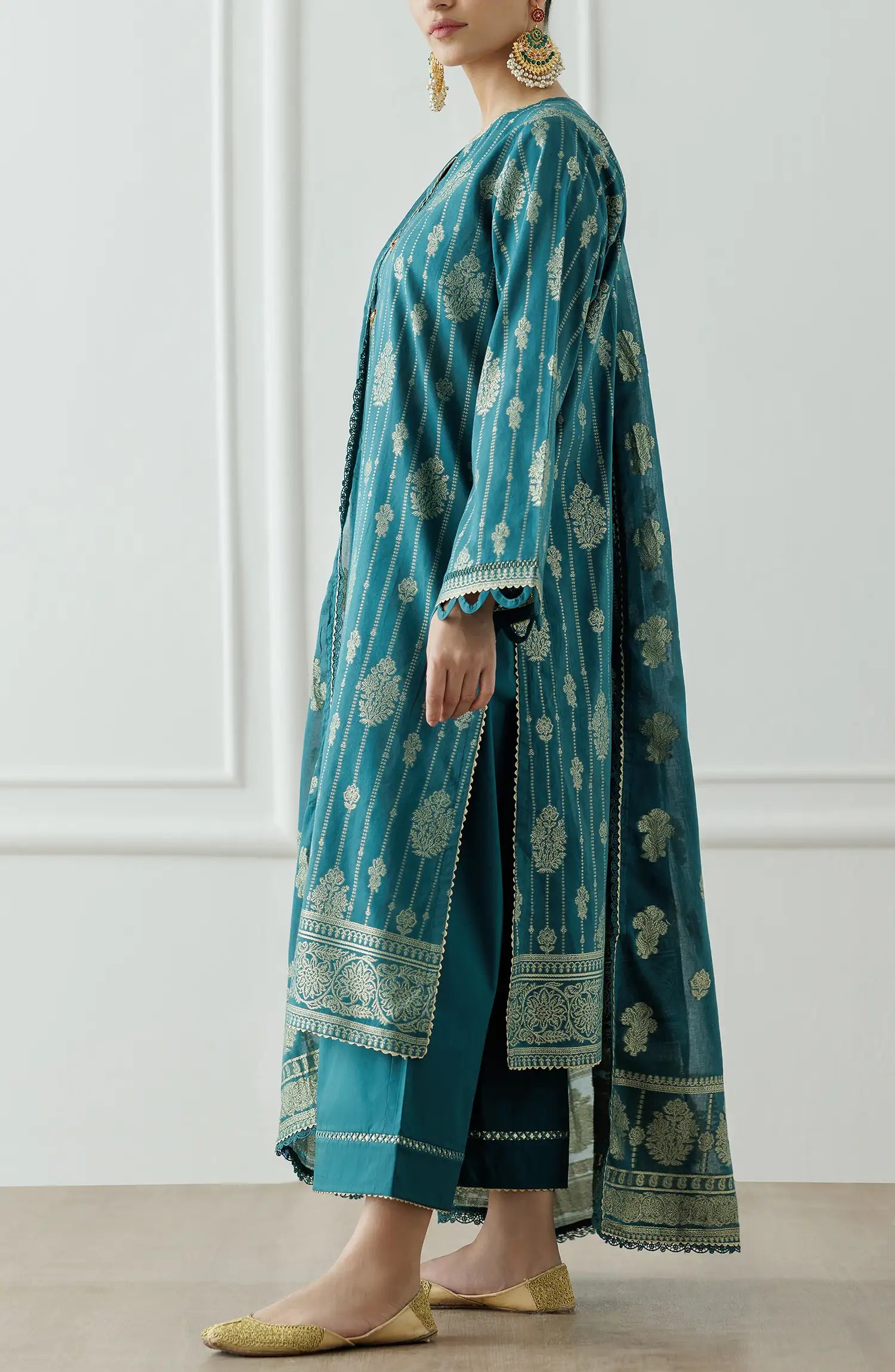 Unstitched Printed Shirt Dupatta & Pant - 3 Piece - OTL-25-111