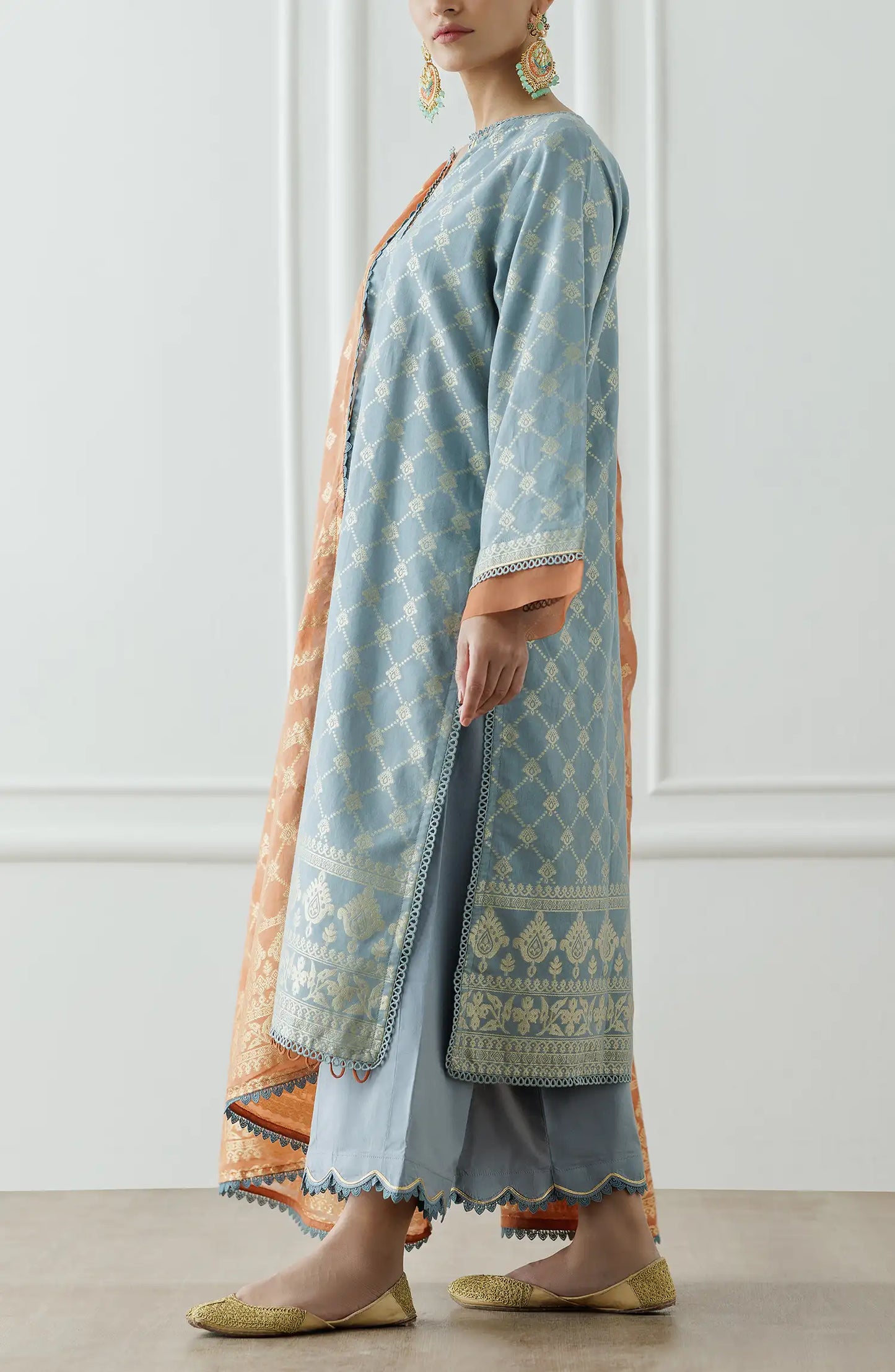 Unstitched Printed Shirt Dupatta & Pant - 3 Piece - OTL-25-259