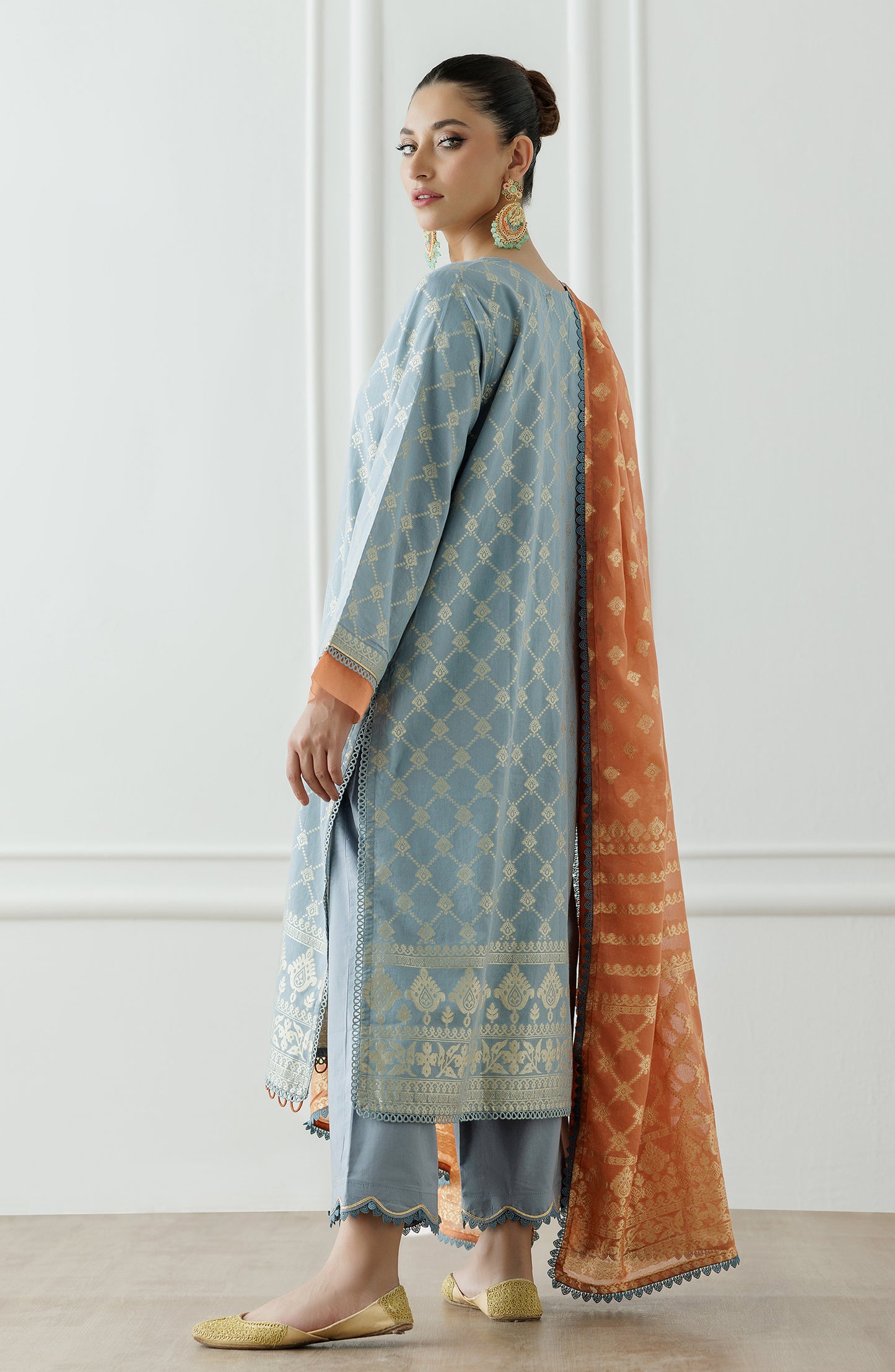 Unstitched Printed Shirt Dupatta & Pant - 3 Piece - OTL-25-259