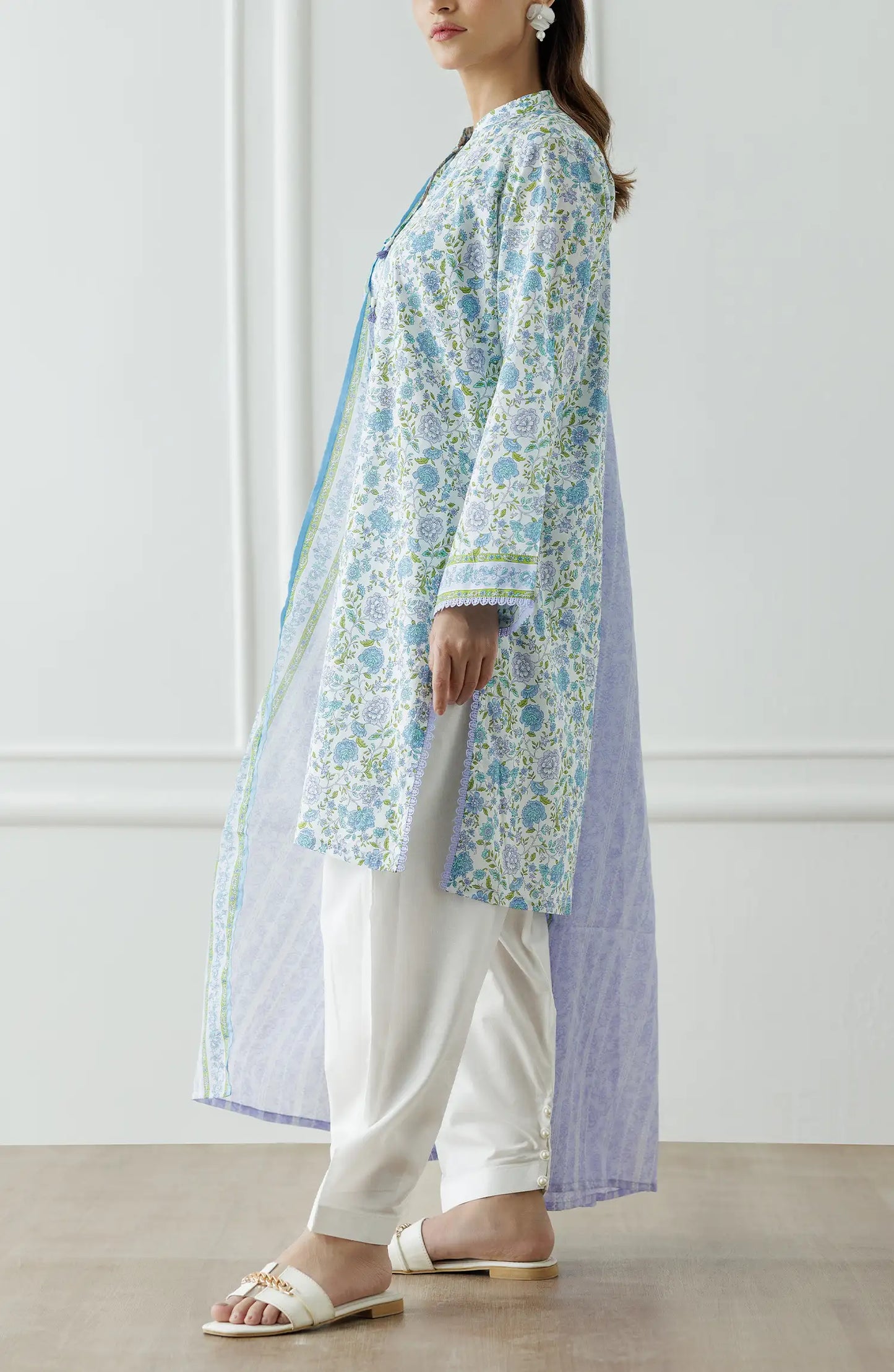 UNSTITCHED Printed Shirt Dupatta & Pant - 3 Piece - OTL-25-311