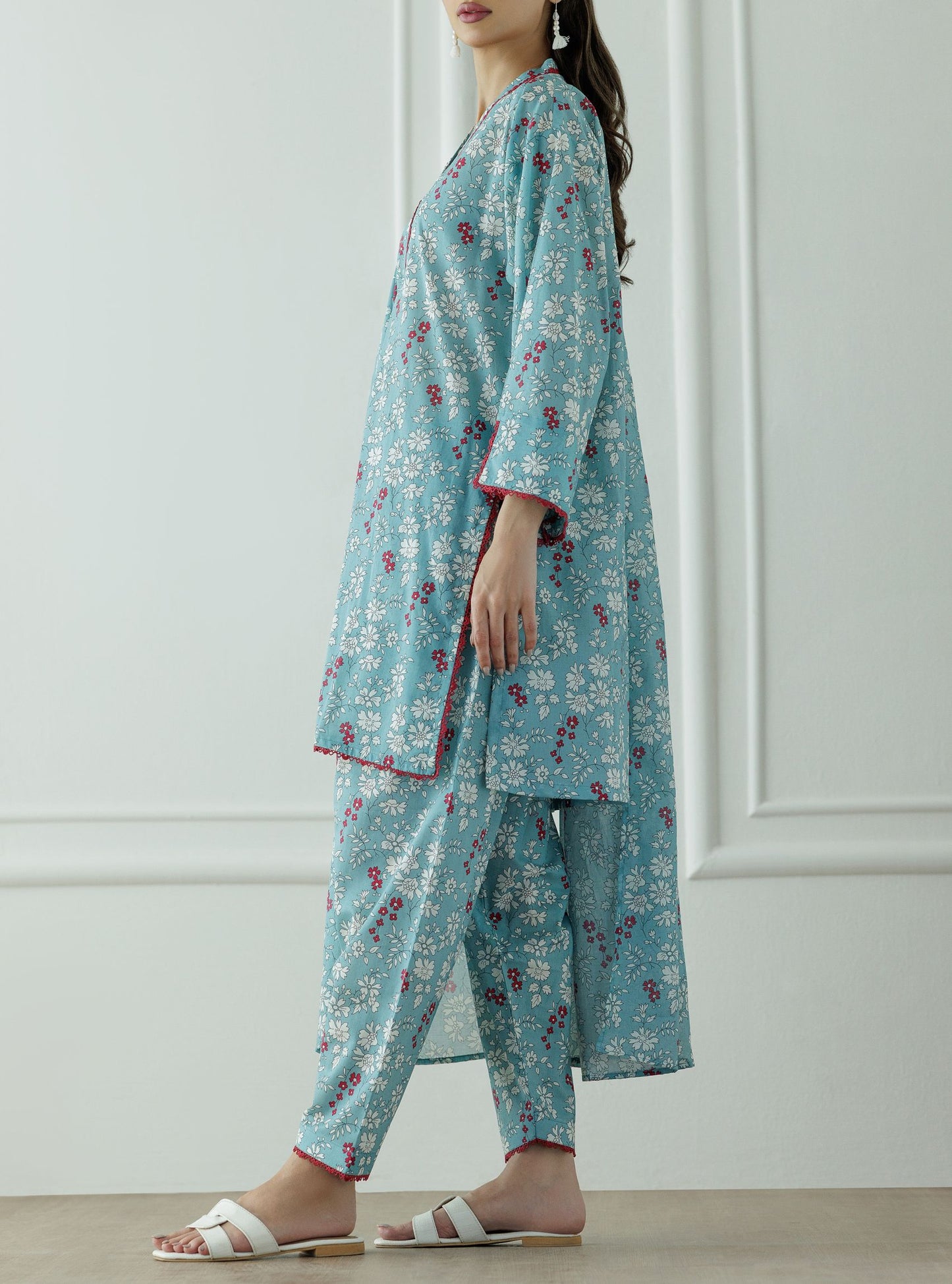 UNSTITCHED Printed Lawn Shirt Dupatta & Pant - 3 Piece - OTL-25-343
