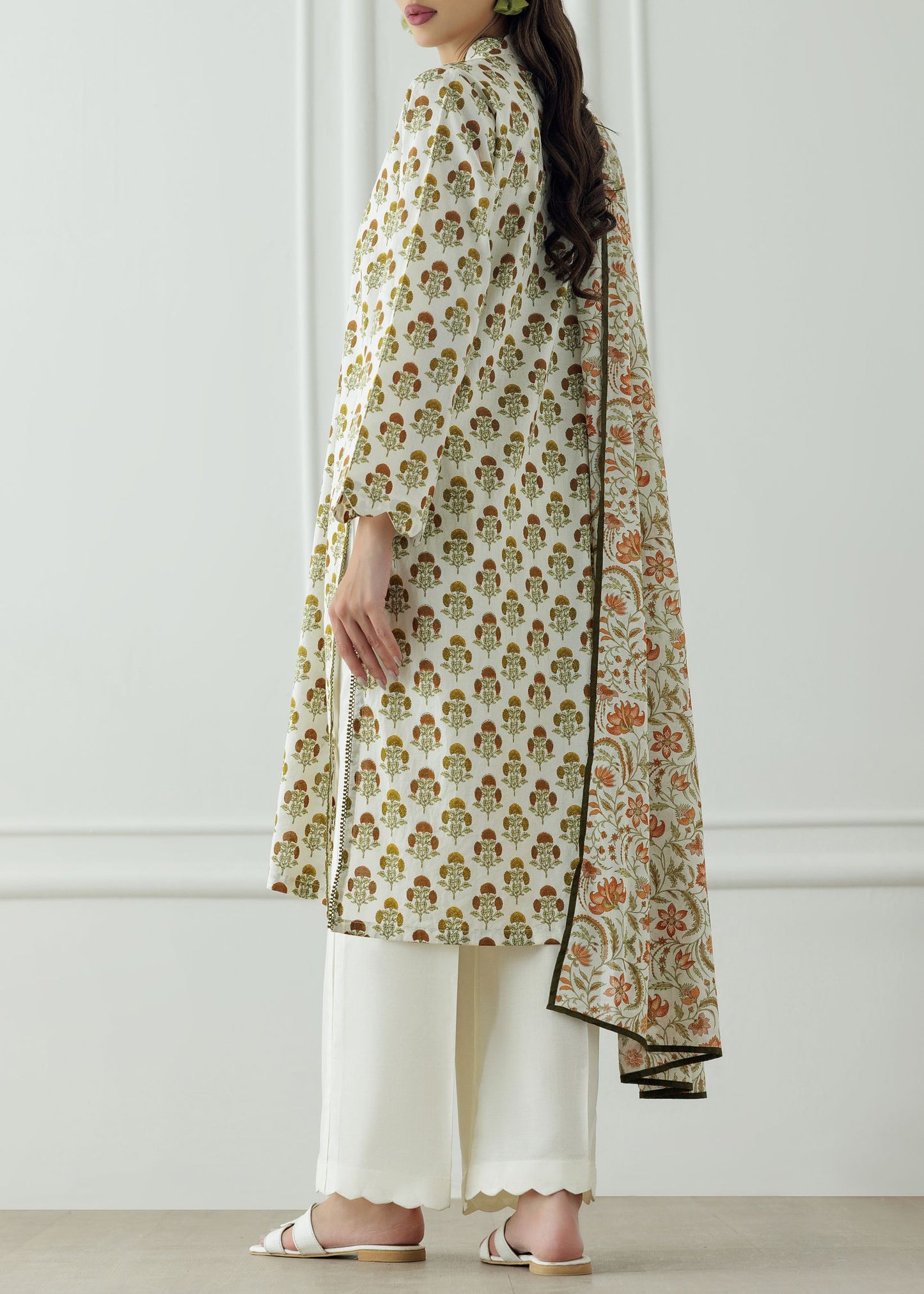 Stitched Printed Shirt Dupatta & Pant - 3 Piece - OTL-25-405-S2