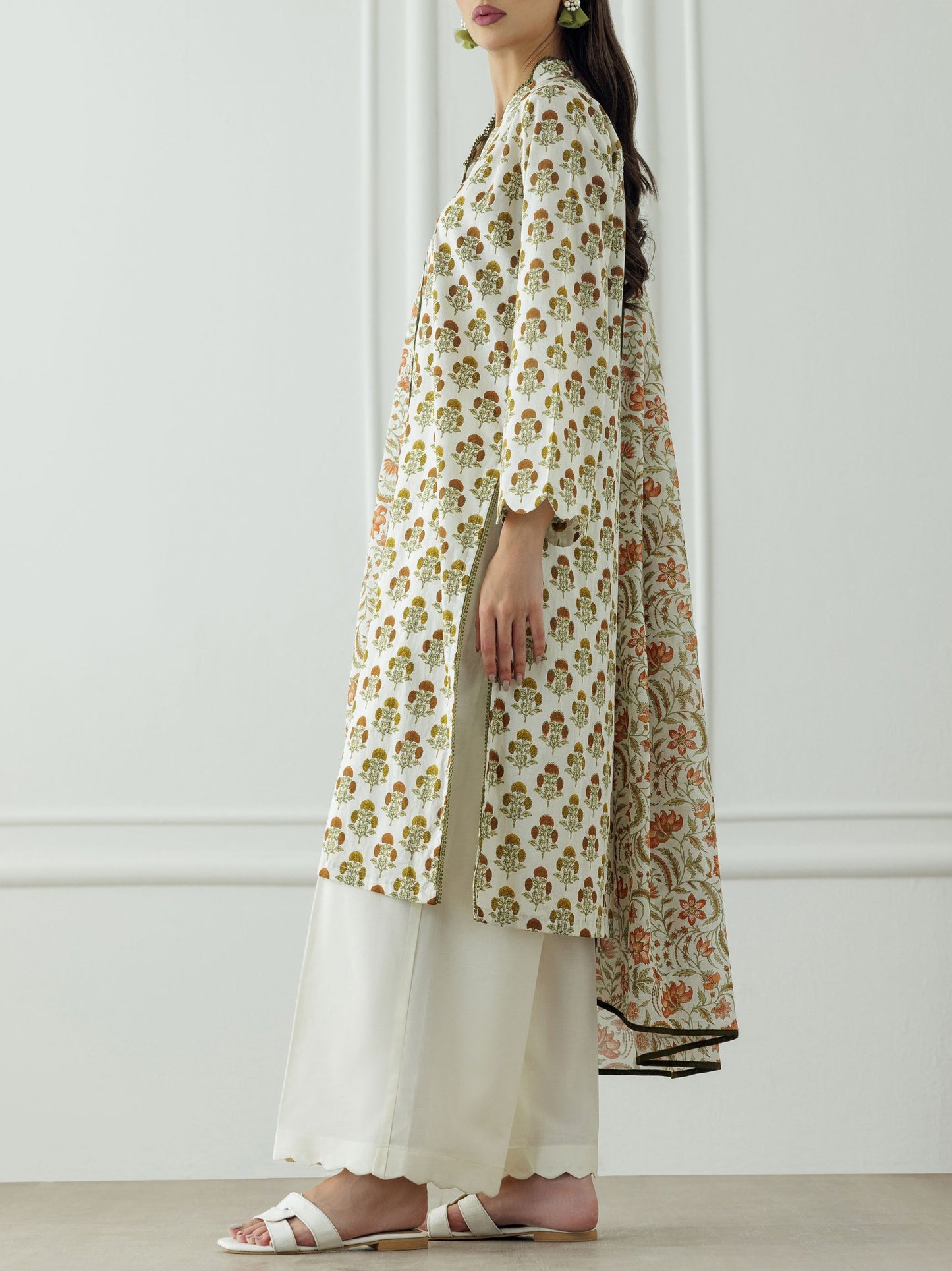 Stitched Printed Shirt Dupatta & Pant - 3 Piece - OTL-25-405-S2