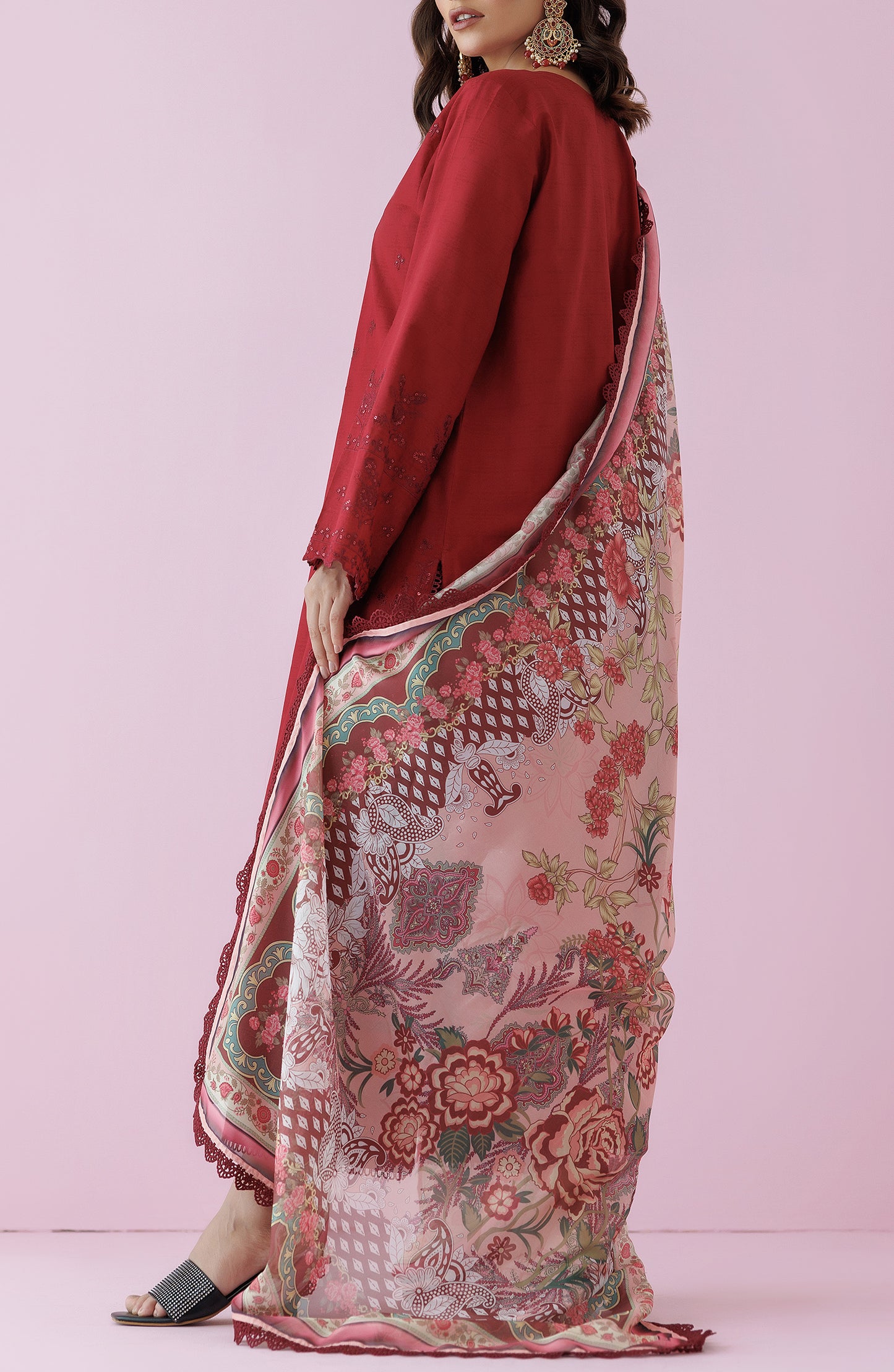 Stitched | 3 Piece | Premium Embroidered LAWN Jacquard | OTL-24-007