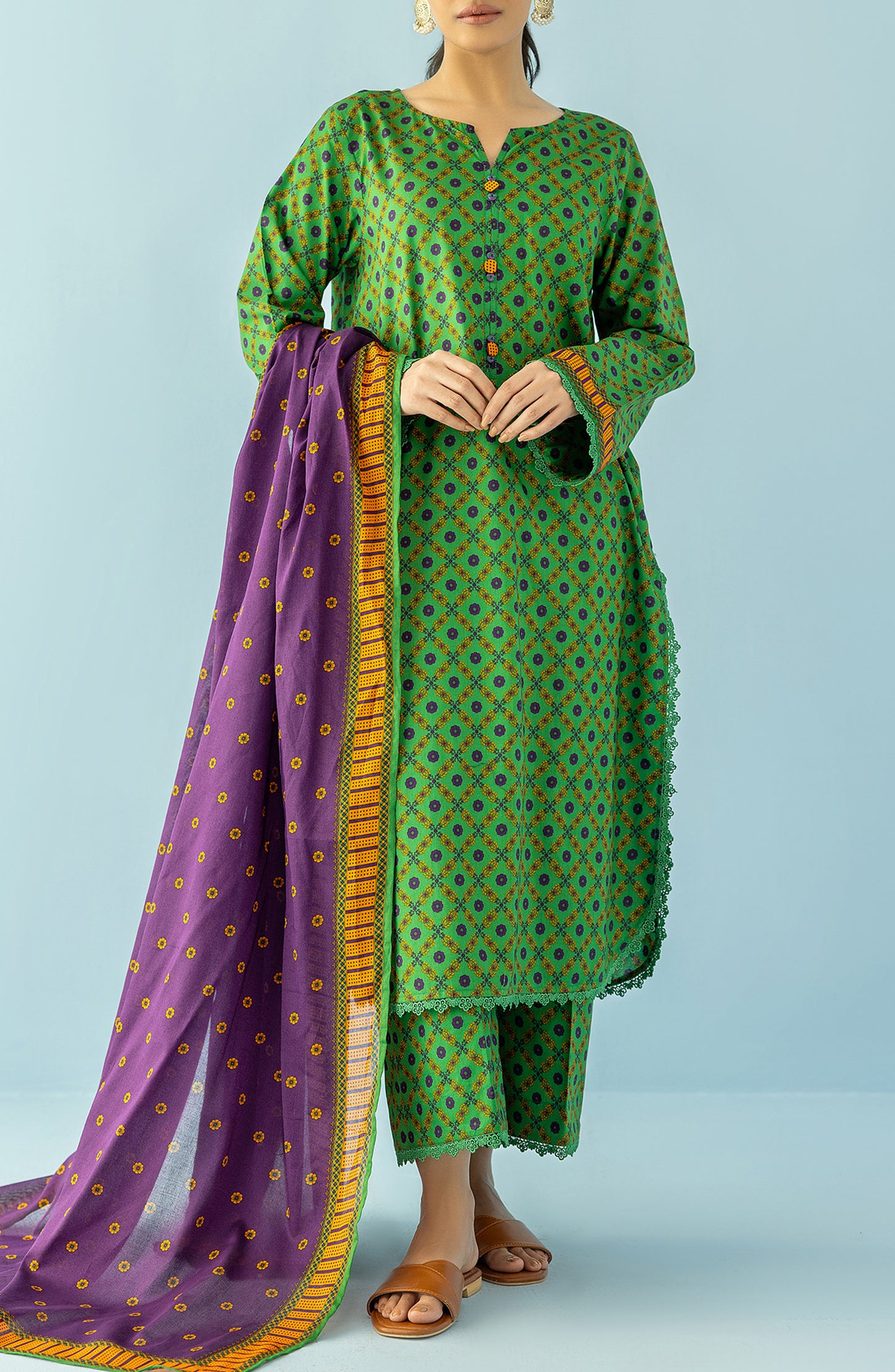 Unstitched | 3 Piece | Printed Lawn | OTL-24-092