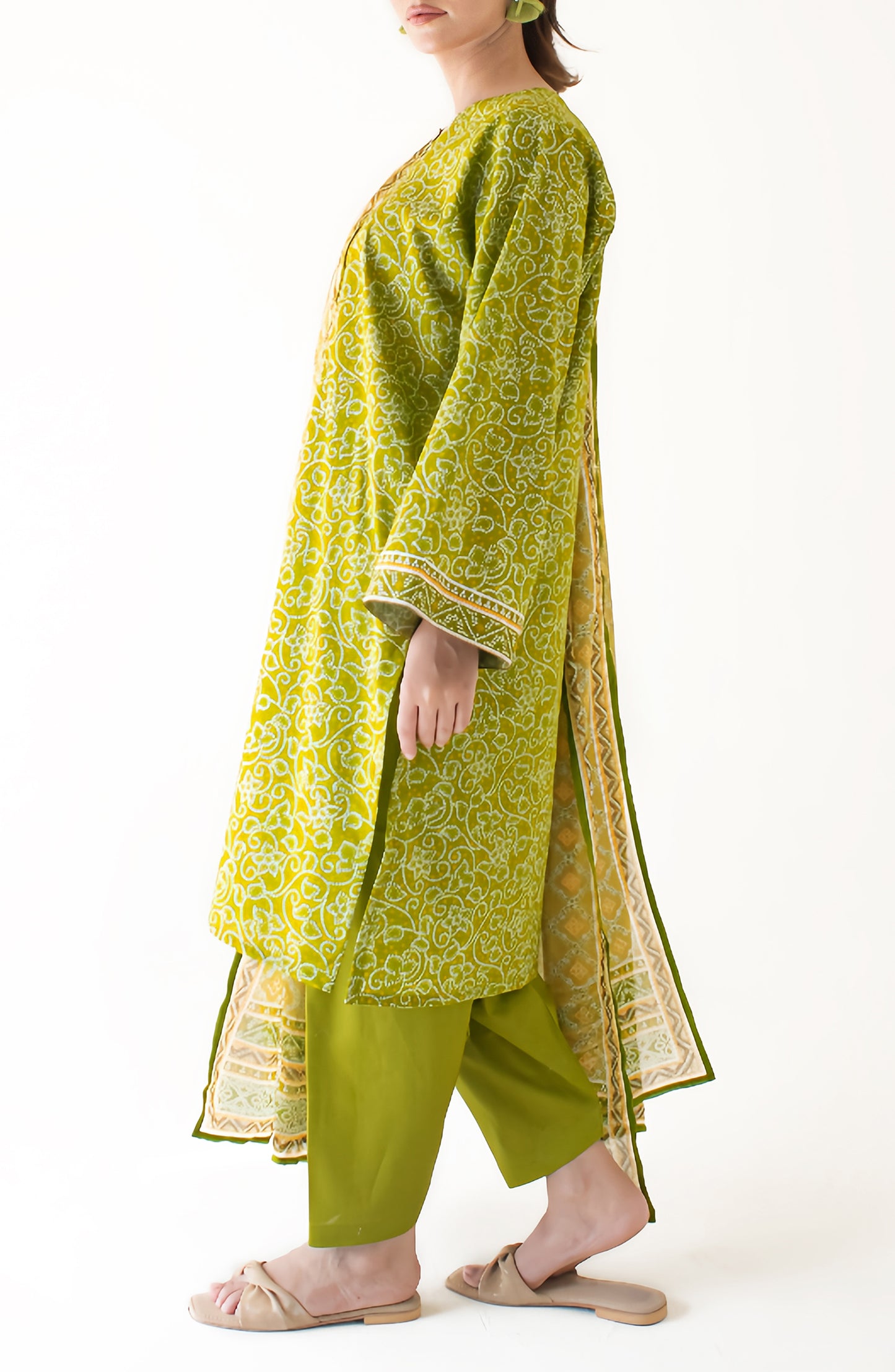 OTL-24-331/U GREEN LAWN Women UNSTITCHED SHIRT DUPATTA PANTS