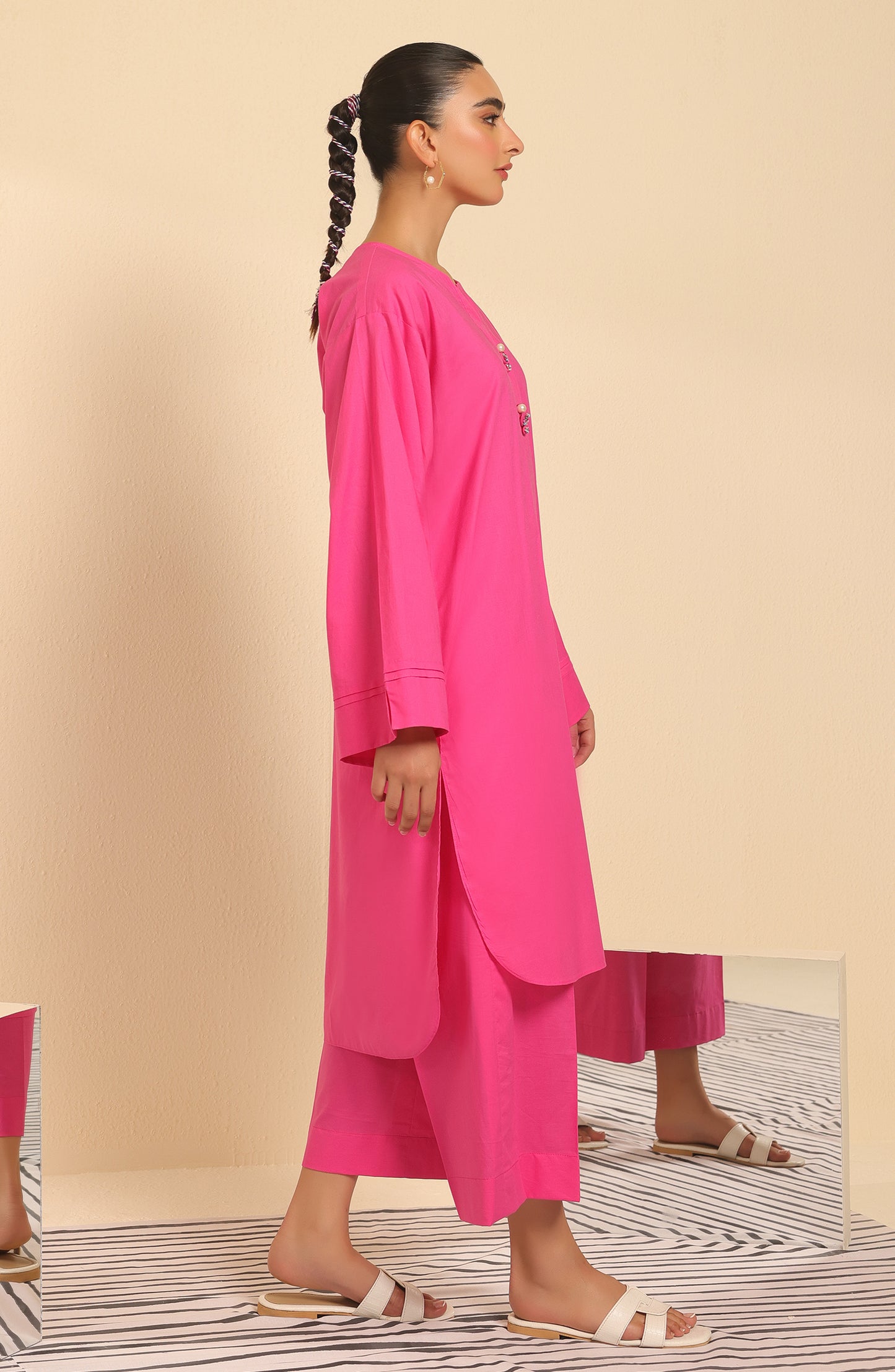 WRCC23W-2055 CAMBRIC Women READY TO WEAR SHIRT PANTS