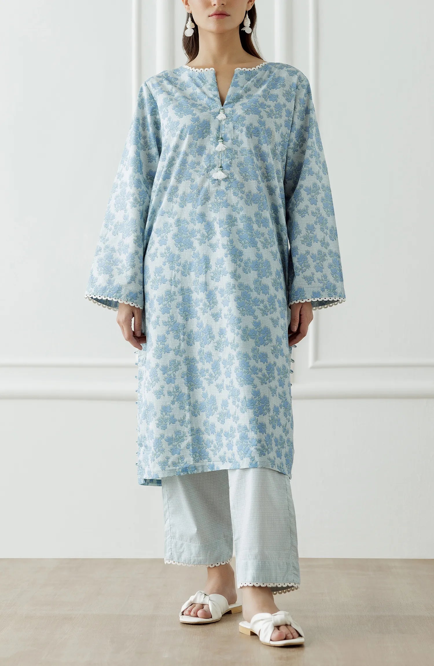 UNSTITCHED Printed Shirt & Pant - 2 Piece (Co-ord Set) - WRCC25S-2001