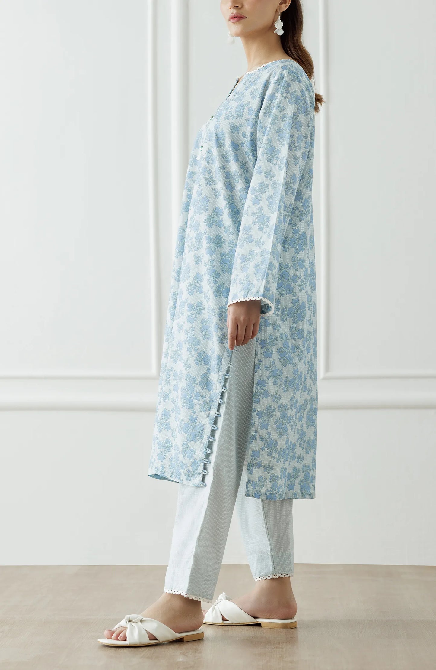 UNSTITCHED Printed Shirt & Pant - 2 Piece (Co-ord Set) - WRCC25S-2001