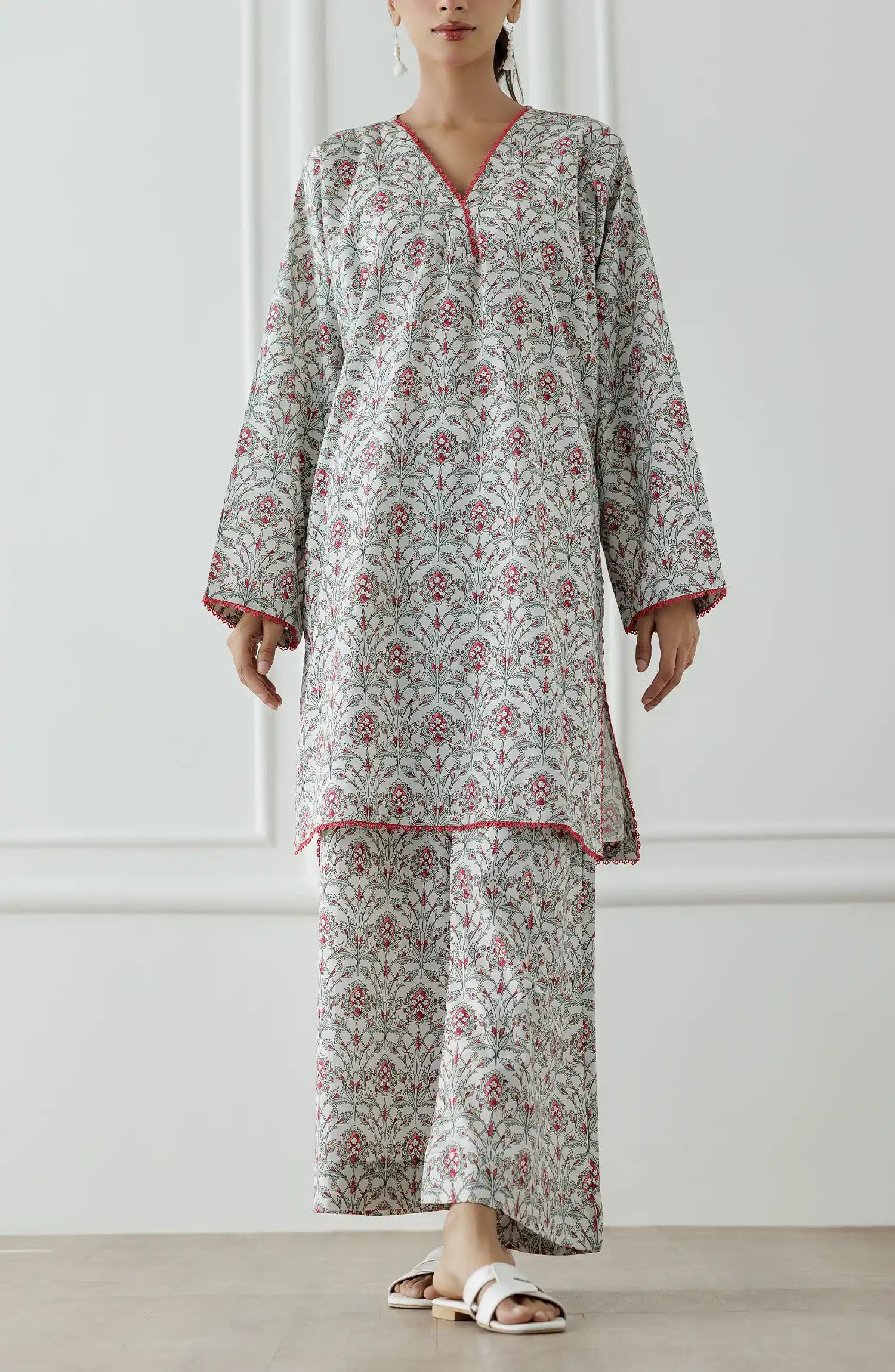 UNSTITCHED Printed Shirt & Pant - 2 Piece (Co-ord Set) - WRCC25S-2004