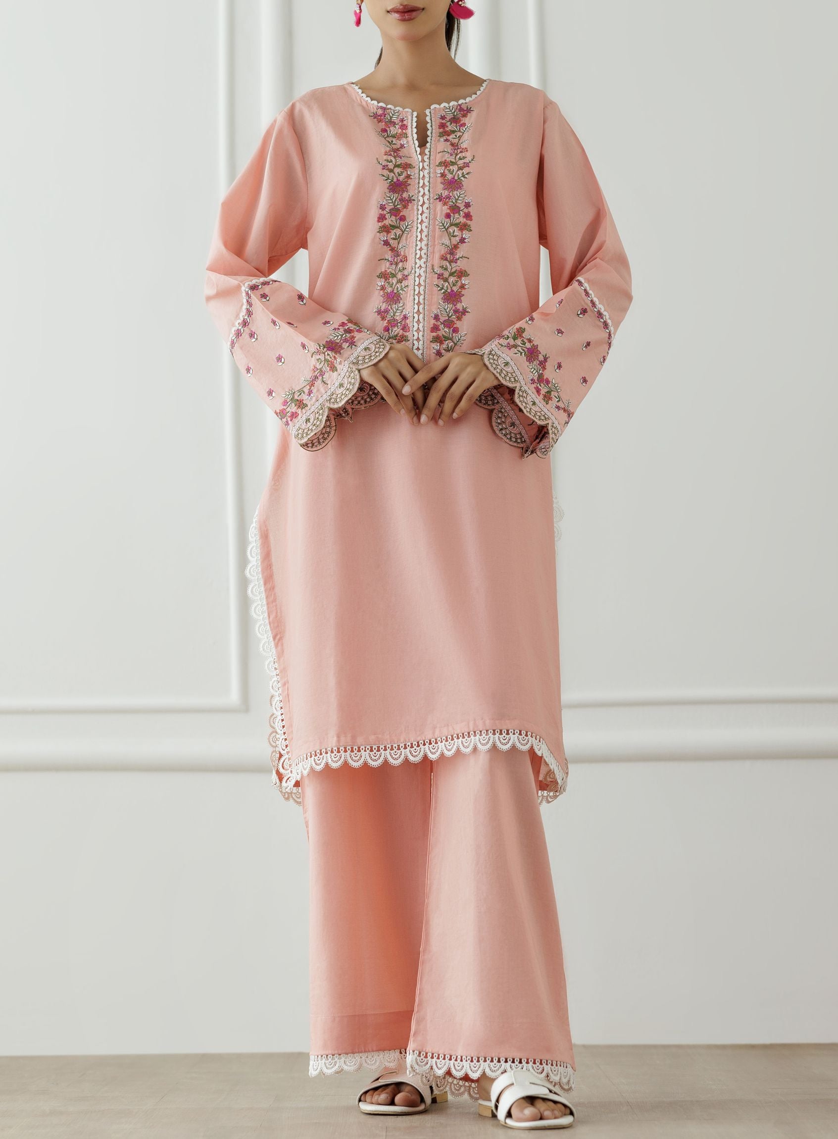 Stitched Embroidered Shirt & Pant - 2 Piece (Co-ord Set) - WRCJ25S-2005