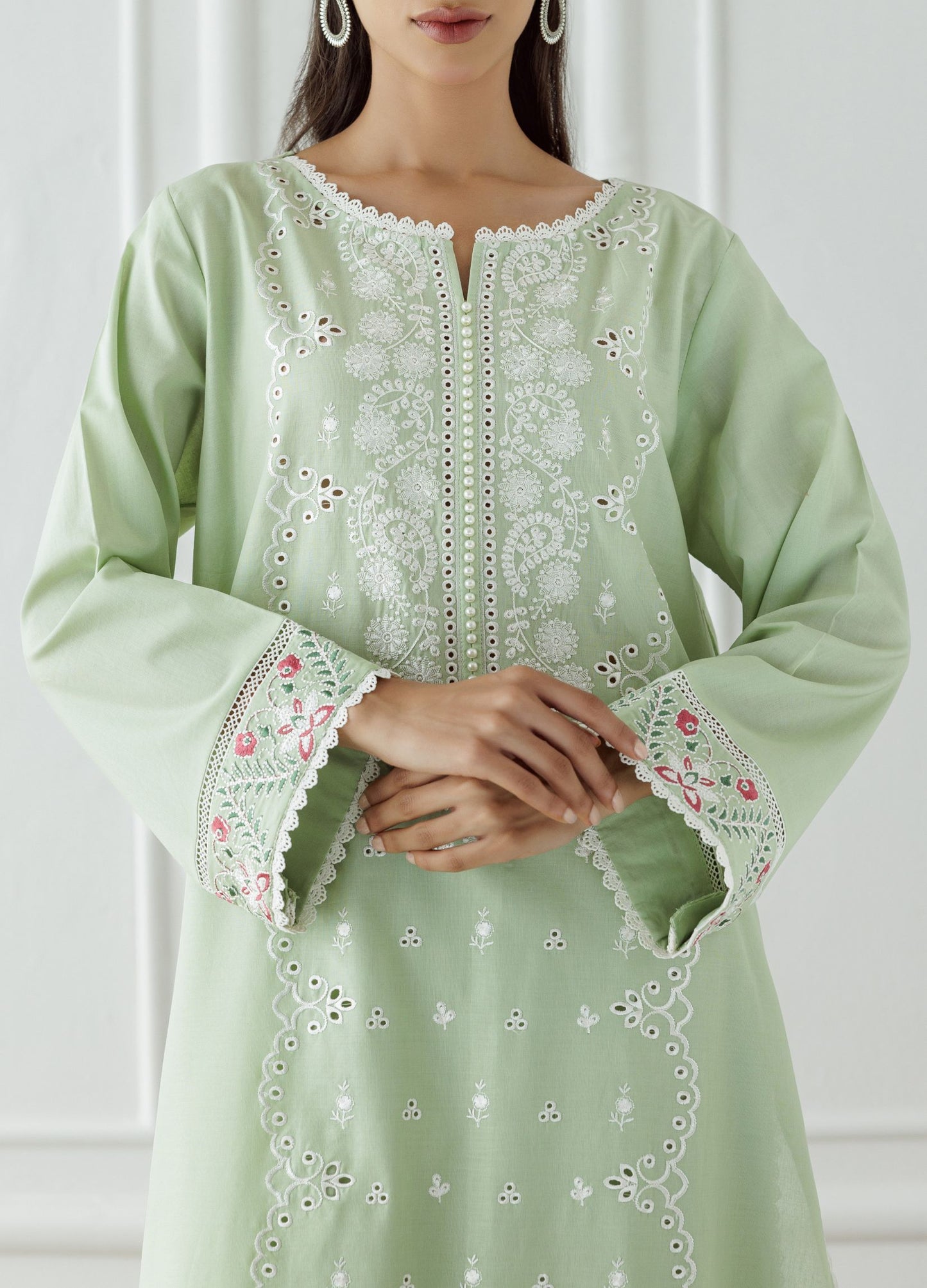 Stitched Embroidered Lawn Shirt & Pant - 2 Piece (Co-ord Set) - WRCJ25S-2006