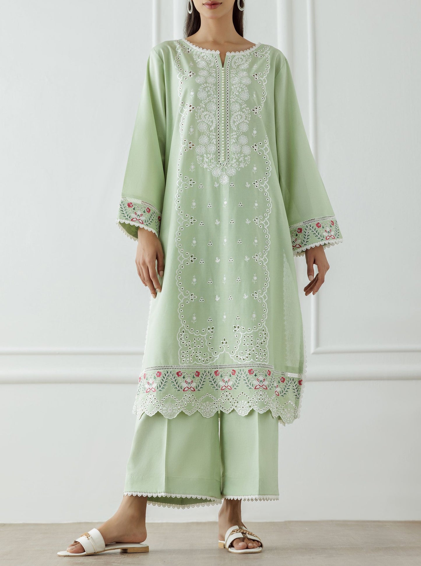 Stitched Embroidered Lawn Shirt & Pant - 2 Piece (Co-ord Set) - WRCJ25S-2006