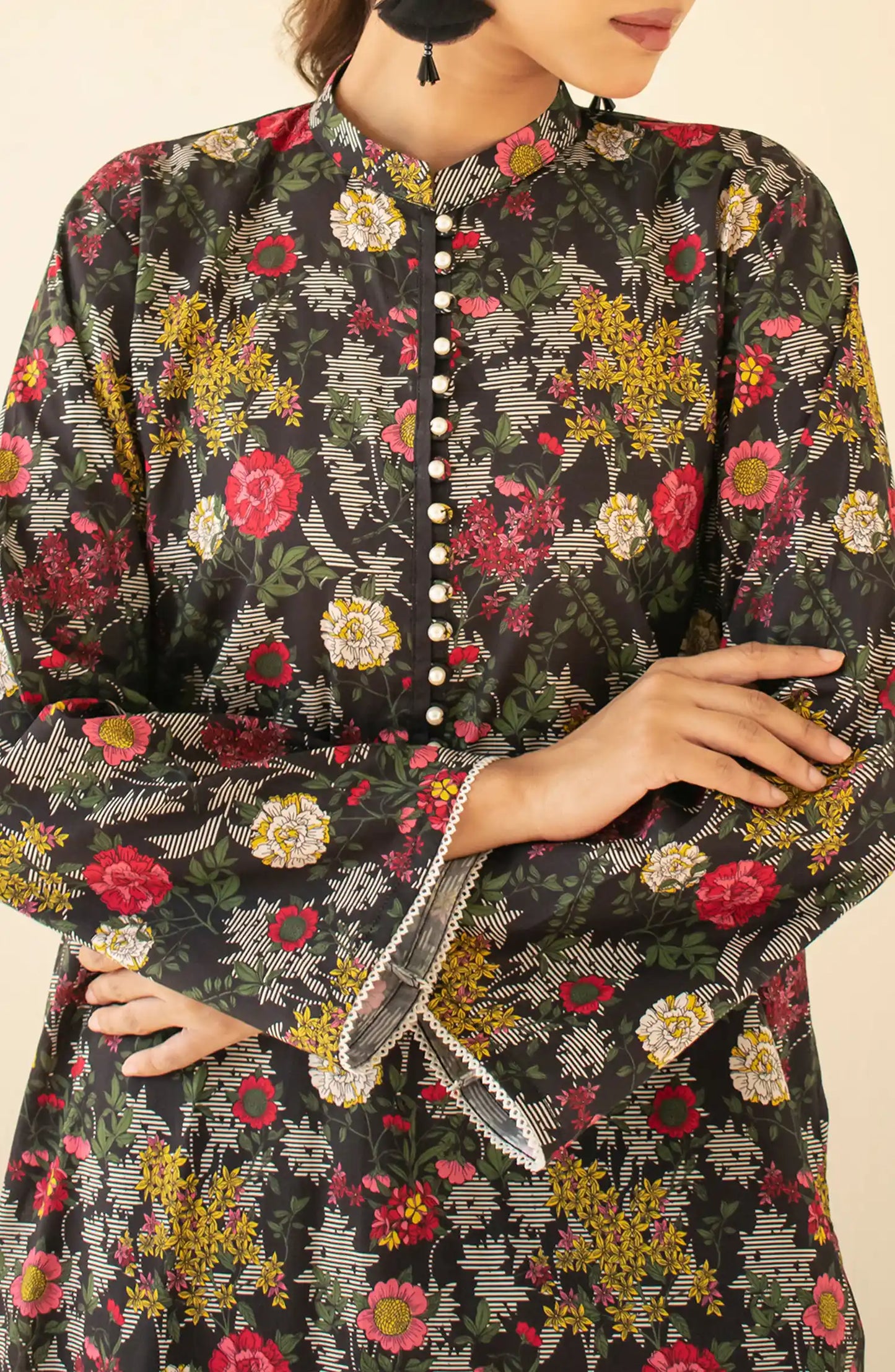 Stitched Printed Shirt & Pant - 2 Piece (Co-ord Set) - WRCK24W-2004